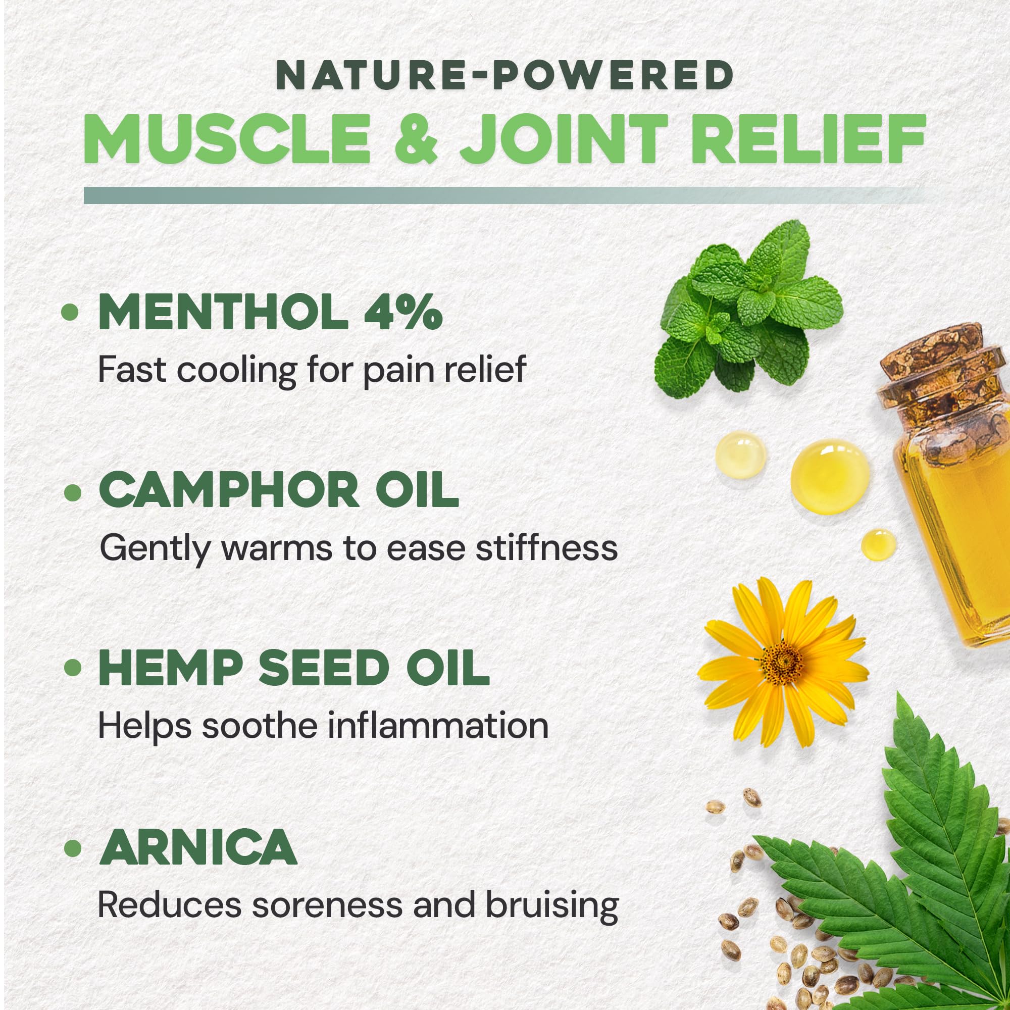 Ebanel Pain Relief Roll On for Arthritis, Foot, Back, Joint, Neck, Strains & Sprains with Menthol, Camphor, Arnica, Emu Oil, MSM, Boswellia, Targeted Muscle Pain Relief Roll On Ebanel uk supplements
