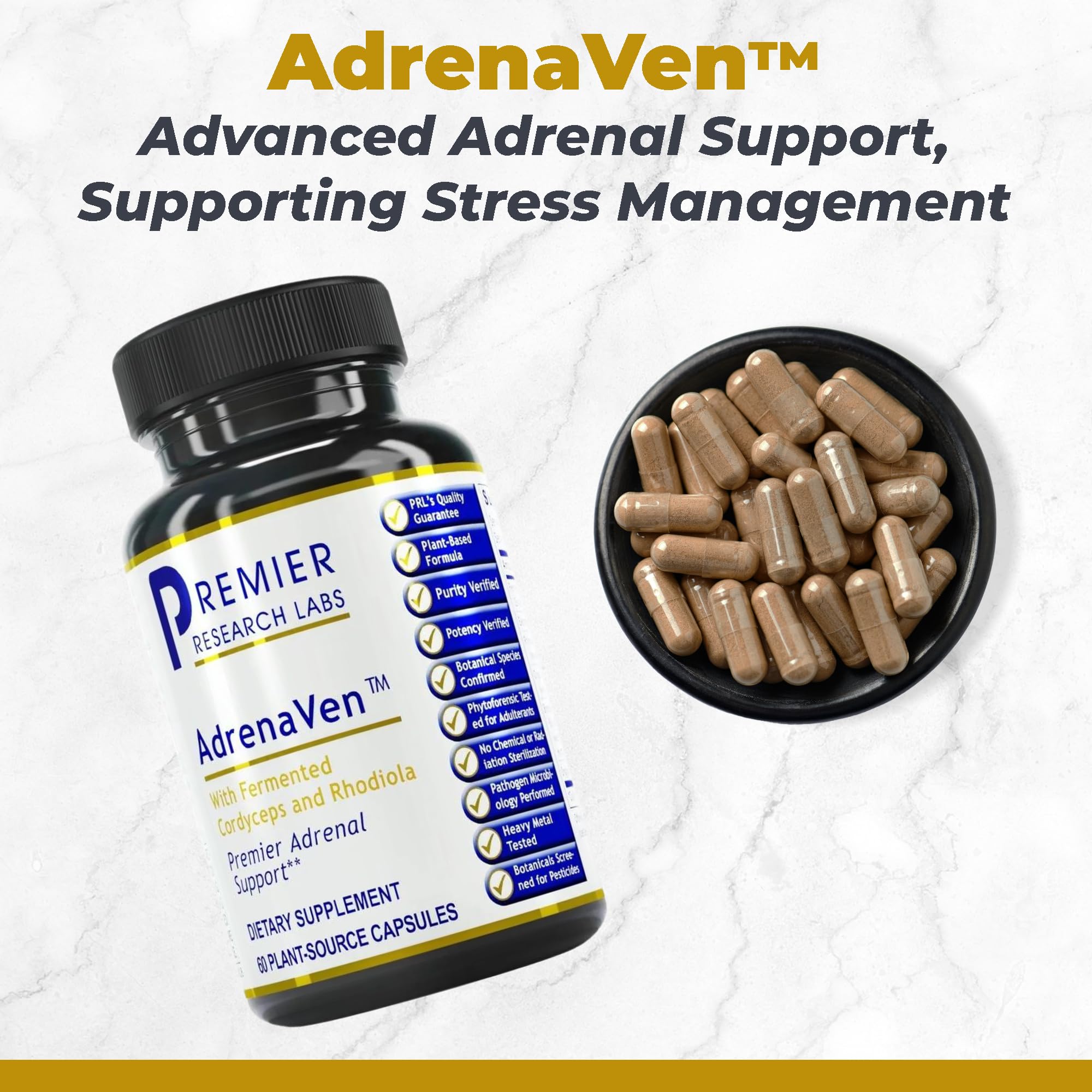 Premier Research Labs Magnesium Glycinate, Max BN-D, & AdrenaVen Supplement Bundle - Pure Magnesium, Liquid Vitamin B Complex for Liver & Brain Health, Adrenal Support for Women & Men - Pack of 3 Premier Research Labs uk supplements