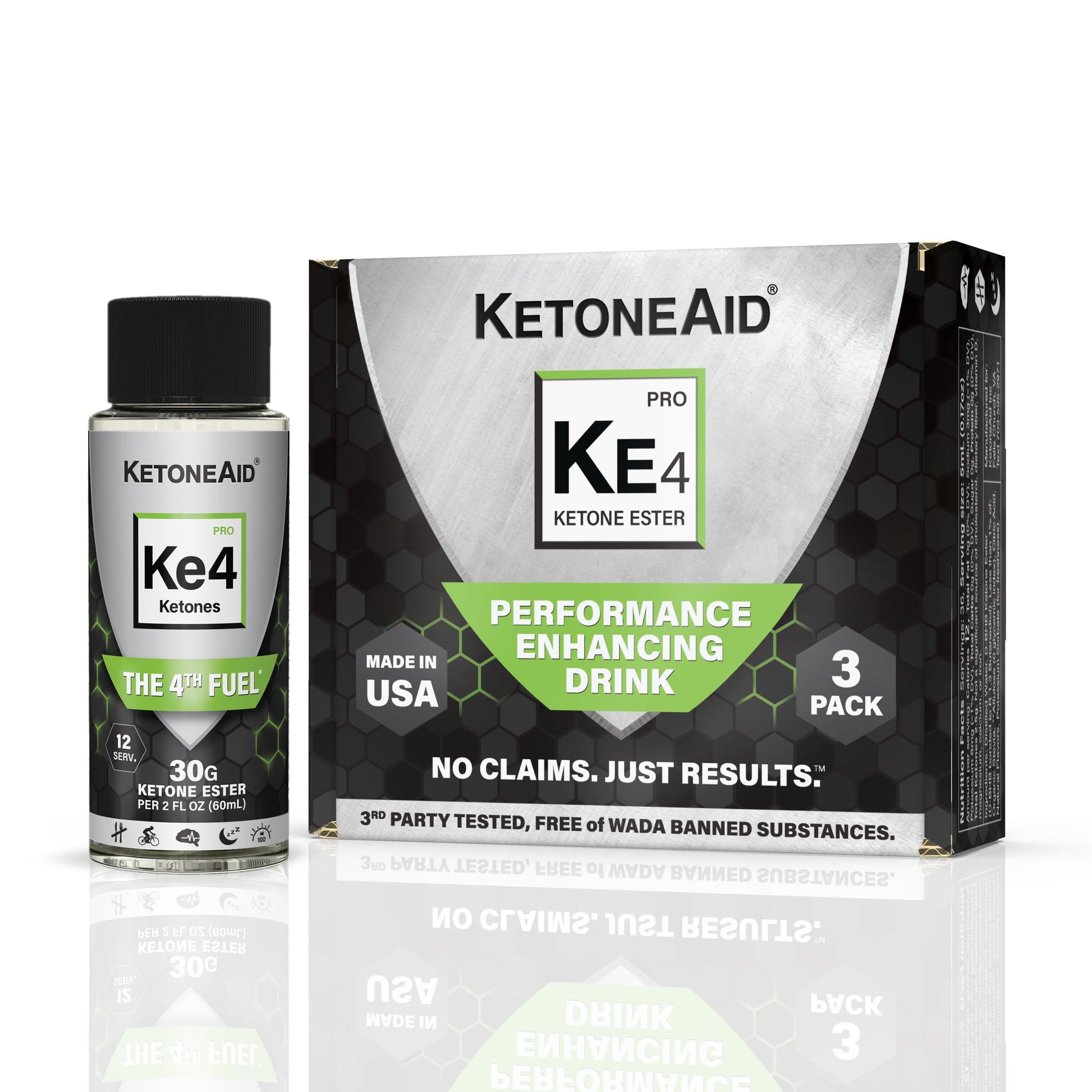 KetoneAid KE4 Pro Ketone Ester Drink | Not a Ketone Salt, No Sugar, No Caffeine KetoneAid uk supplements