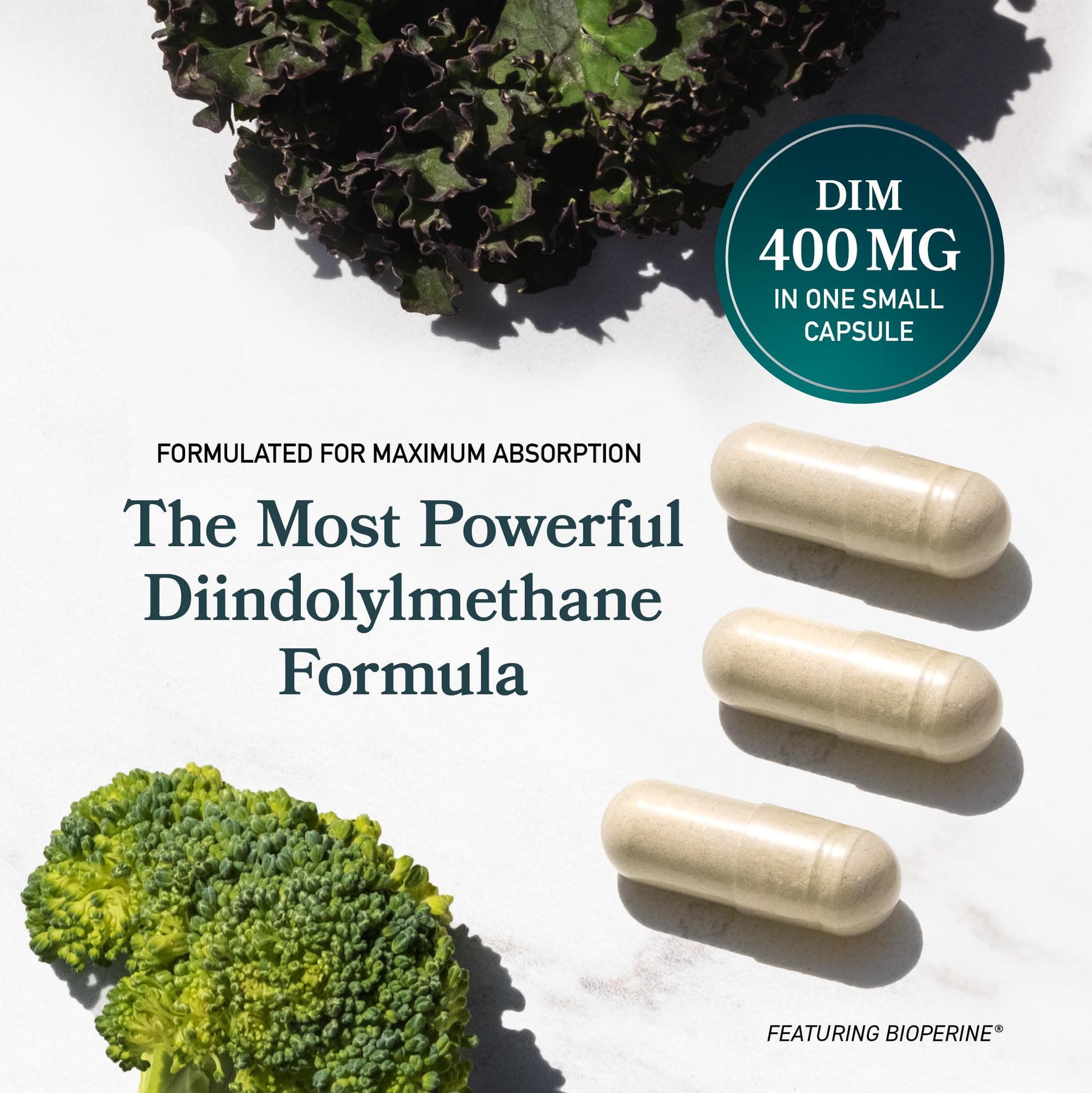 DIM Supplement 400MG Extra Strength | Hormone Balance for Men and Women | Menopause, Acne, Hot Flashes Relief, Prostate Support & Antioxidant Support | Soy-Free, Gluten-Free | SMNutrition | 90 Ct. SMNutrition uk supplements
