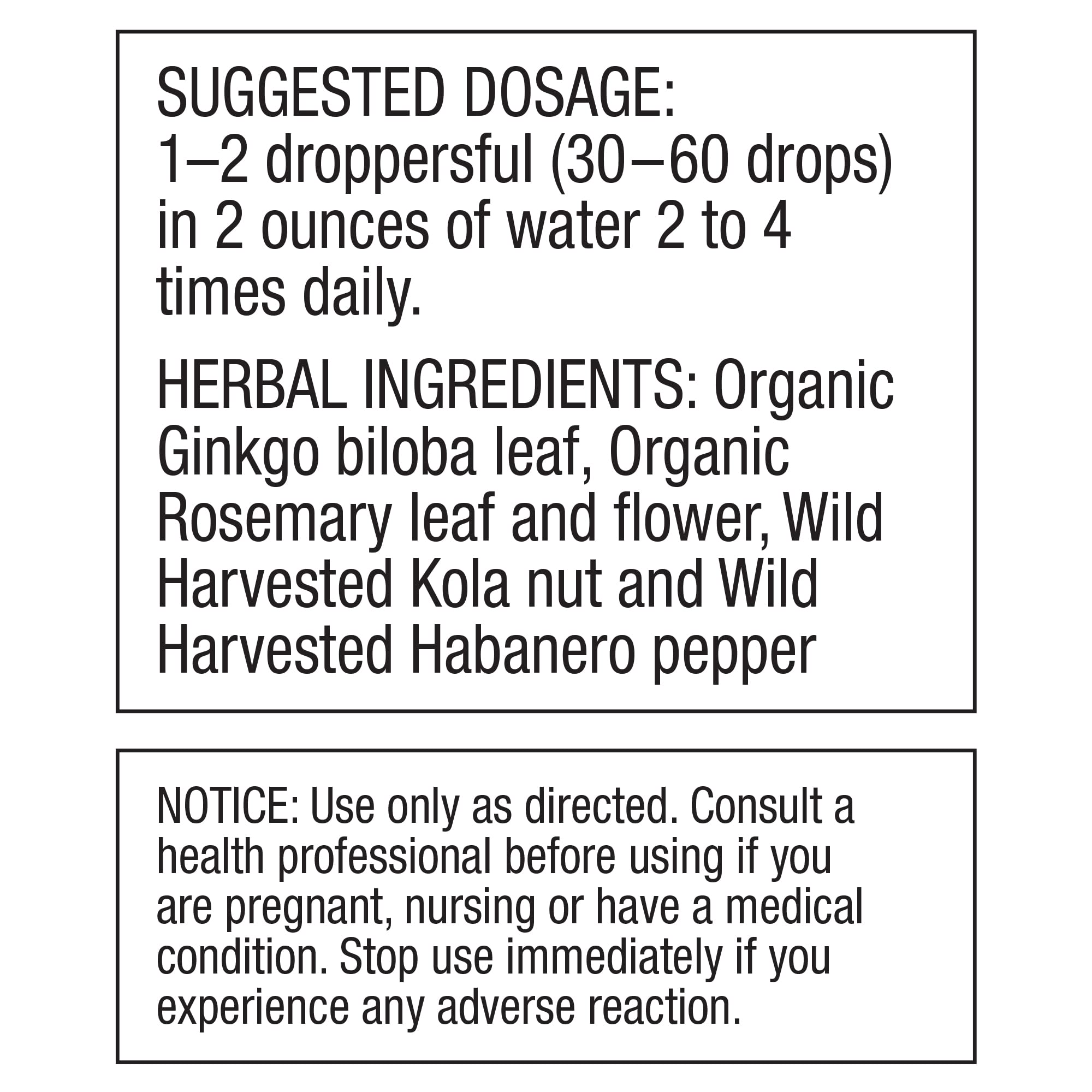 Dr. Schulze's Brain Formula 2 oz. - Vegan and Wild-Harvested | Stimulates Circulation and and Improved Mental Focus Dr. Schulze's uk supplements
