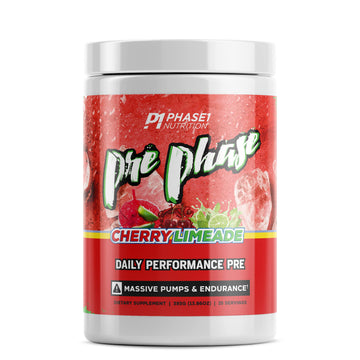 Pre Phase Daily Driver Preworkout - Phase 1 Nutrition (Cherry Limeade, 25 Servings) Phase One Nutrition uk supplements