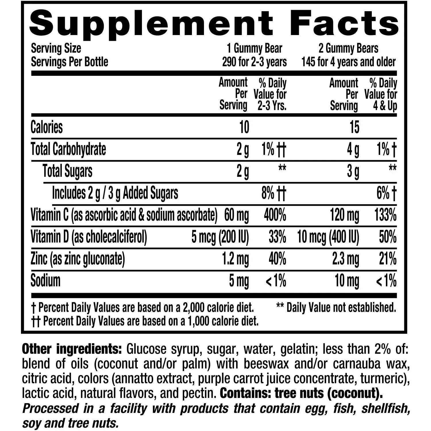 L'il Critter Kids' Immune C Plus Zinc and Vitamin D (290 Count) Vita uk supplements