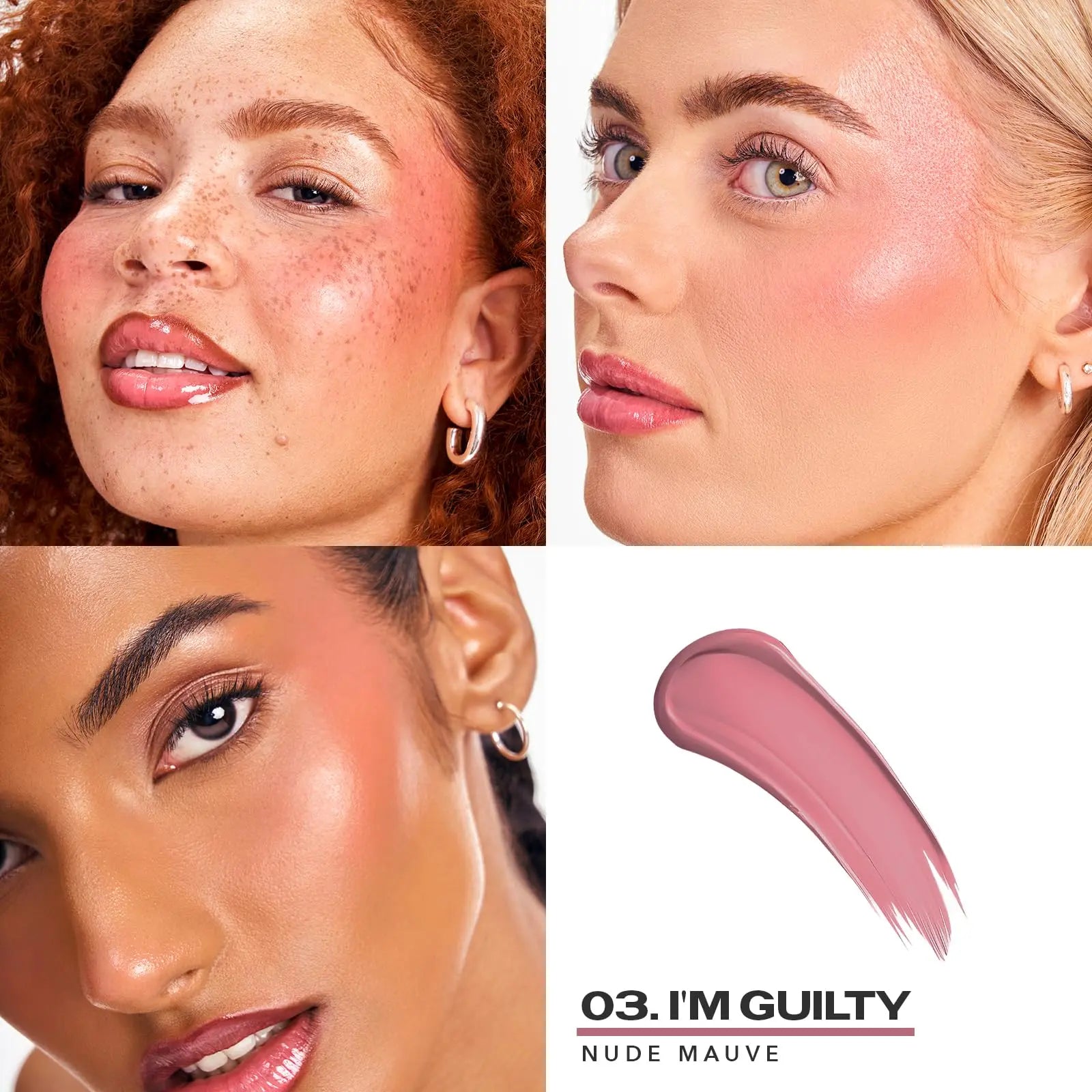 Sacheu Cheek STAY-N Liquid Blush for Cheeks — High Pigment, Buildable, Lightweight Cream Blush for Dewy & Radiant Flushed Cheeks — Long-lasting & Cruelty Free, I'm Guilty Sacheu uk supplements