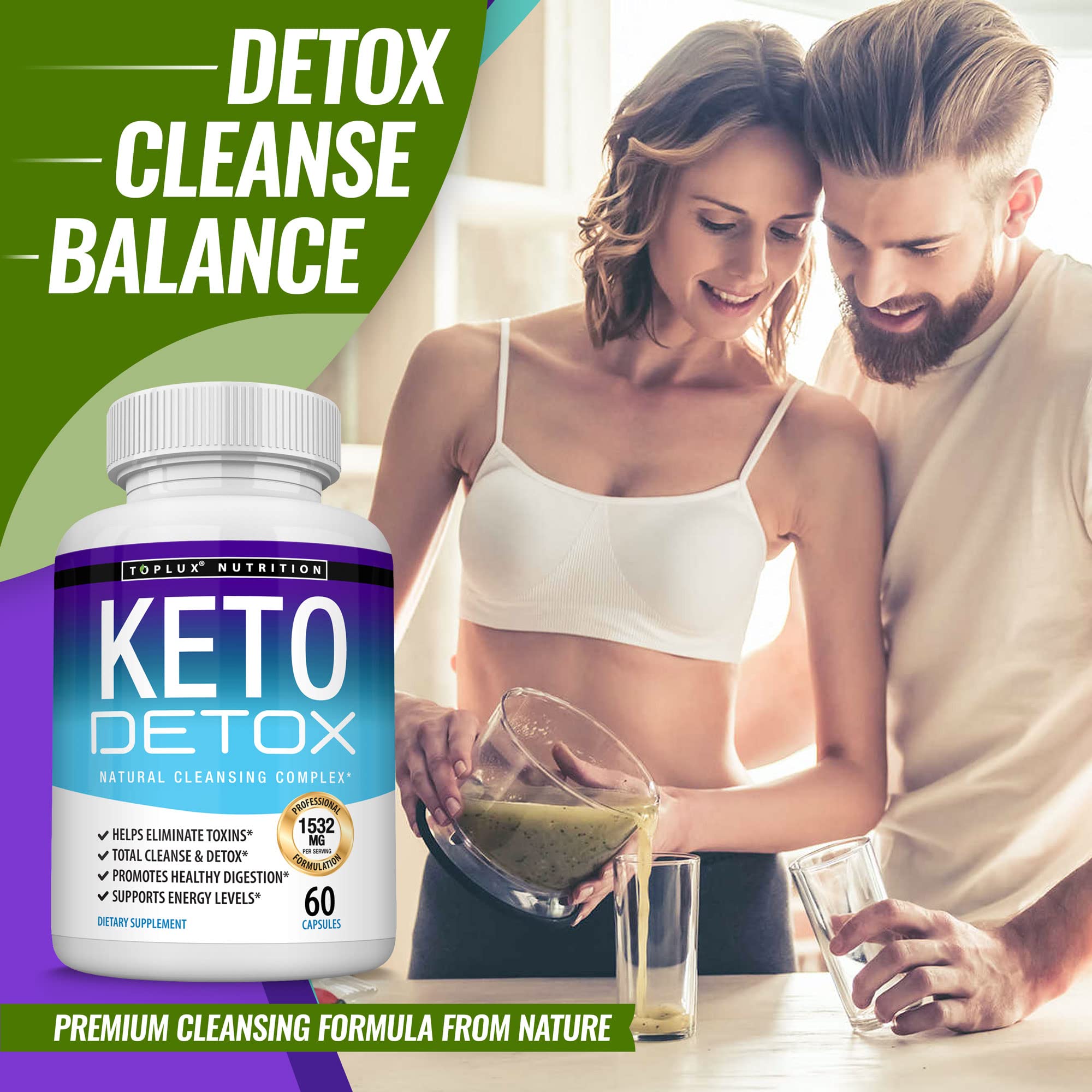Toplux Keto Detox Pills Advanced Cleansing Extract – 1532 Mg Natural Acai Colon Toplux uk supplements