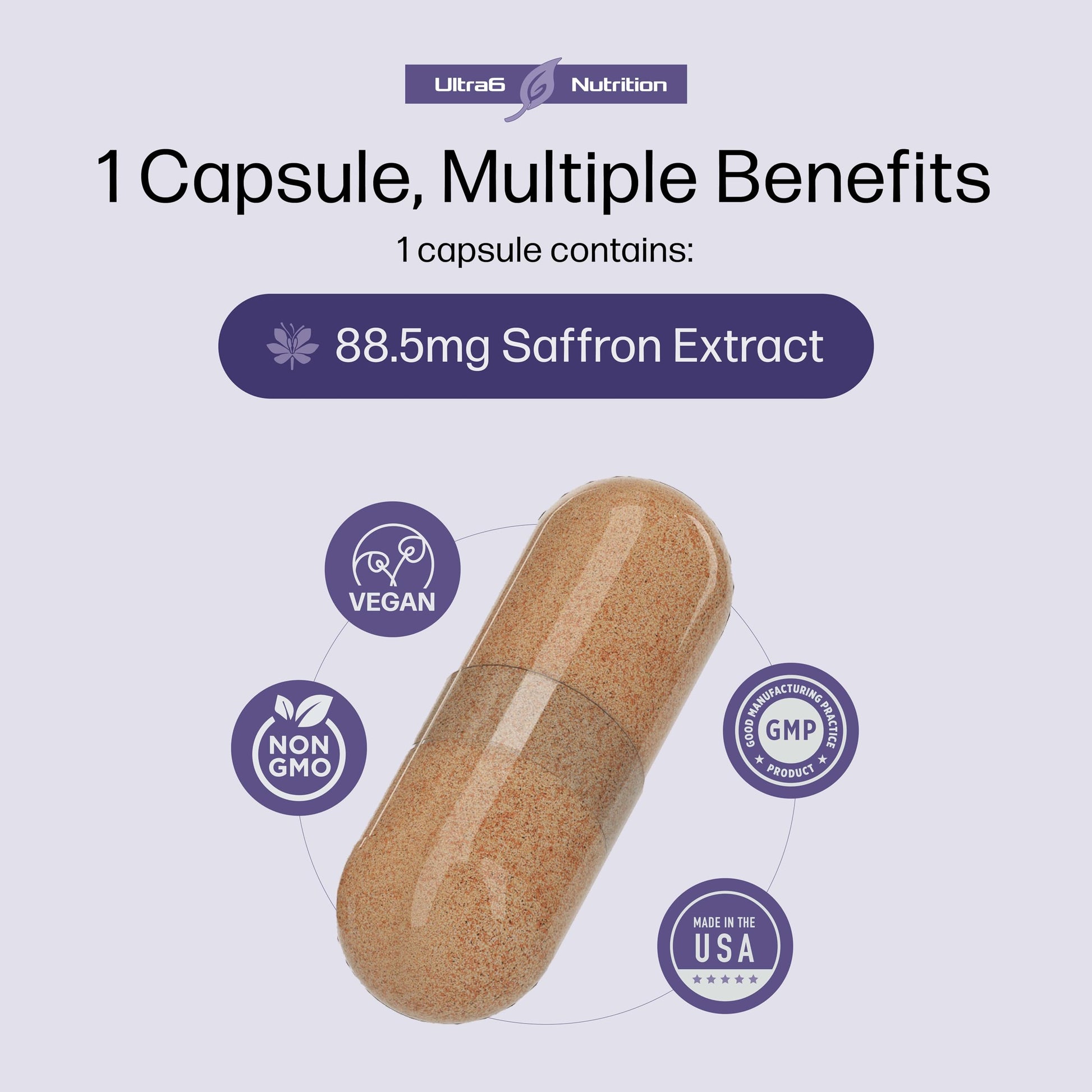 Pure Saffron Extract - Appetite Suppressant for Weight Loss Women & Men - Natural Hunger Ultra6 Nutrition uk supplements