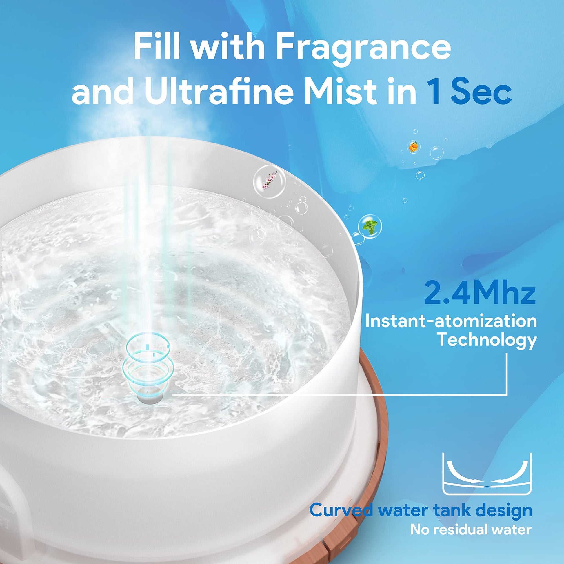 ASAKUKI 500ml Premium, Essential Oil Diffuser with Remote Control, 5 in 1 Ultrasonic Aromatherapy Fragrant ASAKUKI uk supplements