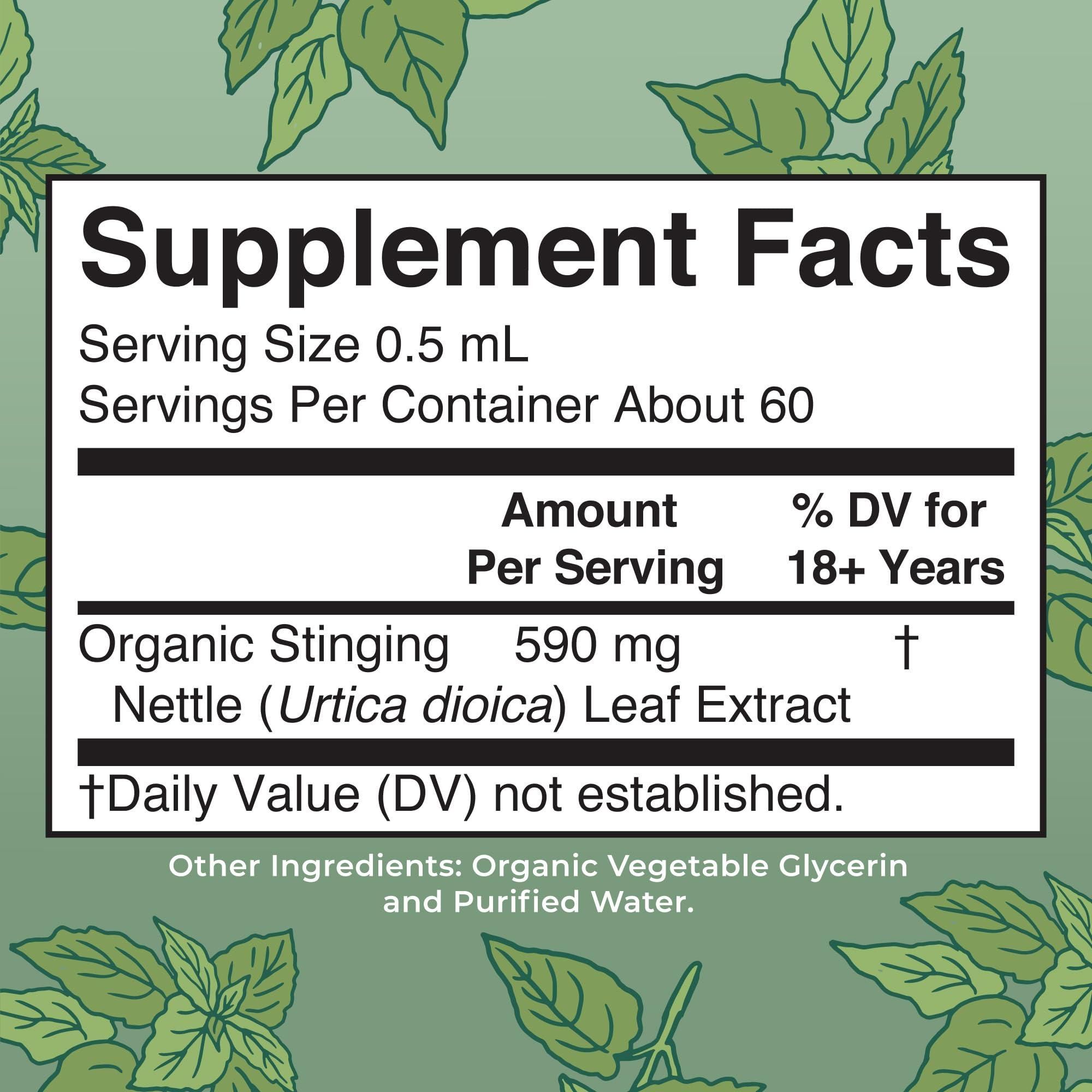 MaryRuth Organics Stinging Nettle Leaf Extract | Detox Supplement Herbal Drops | USDA Organic | Vegan | Non-GMO | Gluten Free | 1 Fluid Oz MARYRUTH'S uk supplements