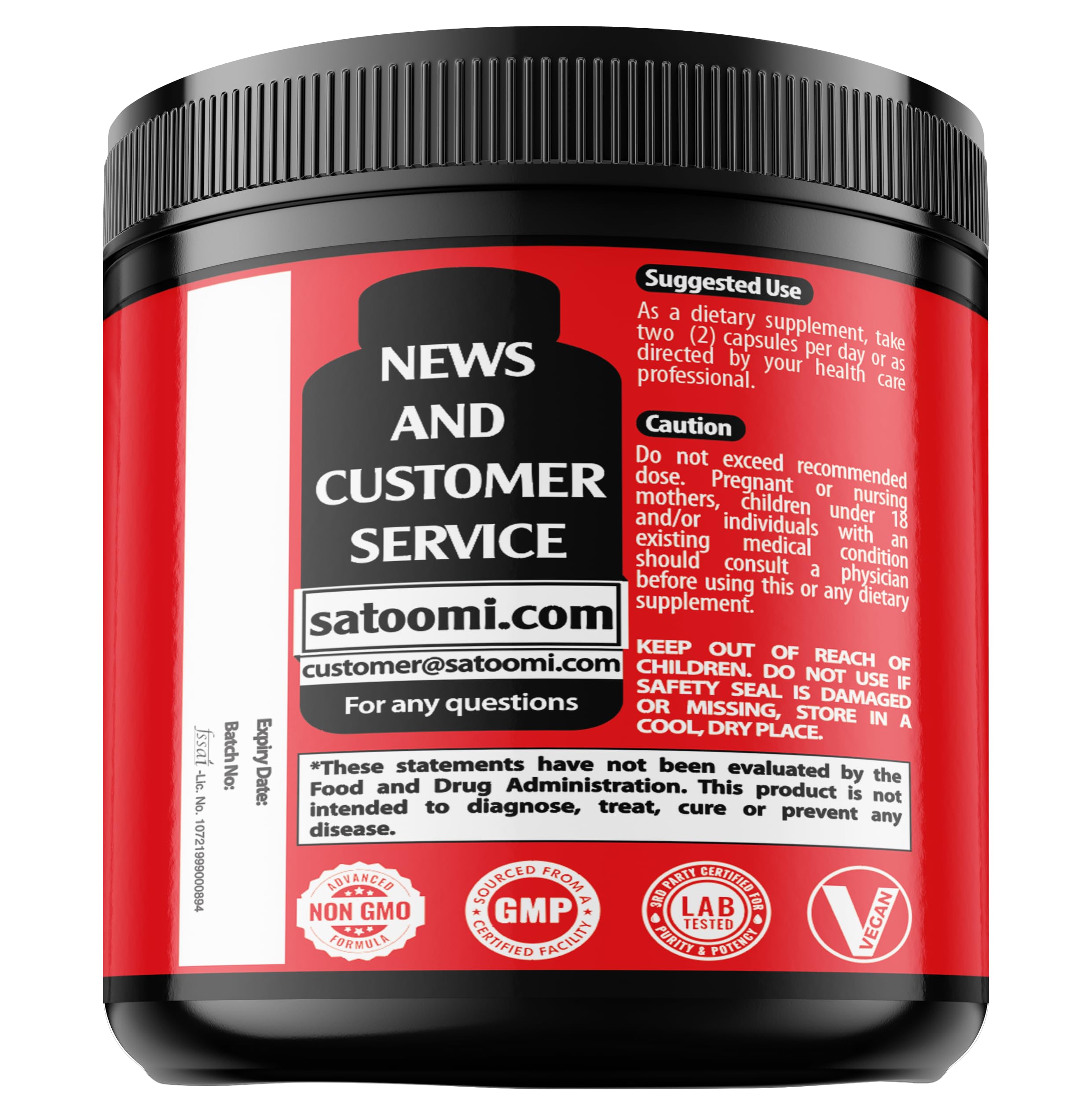 NMNH (Dihydronicotinamide Mononucleotide) -NMN Supplement Alternative - 1000mg per Serving NAD Supplement to Support NAD - 60 Capsules - 30 Days Supply Satoomi uk supplements