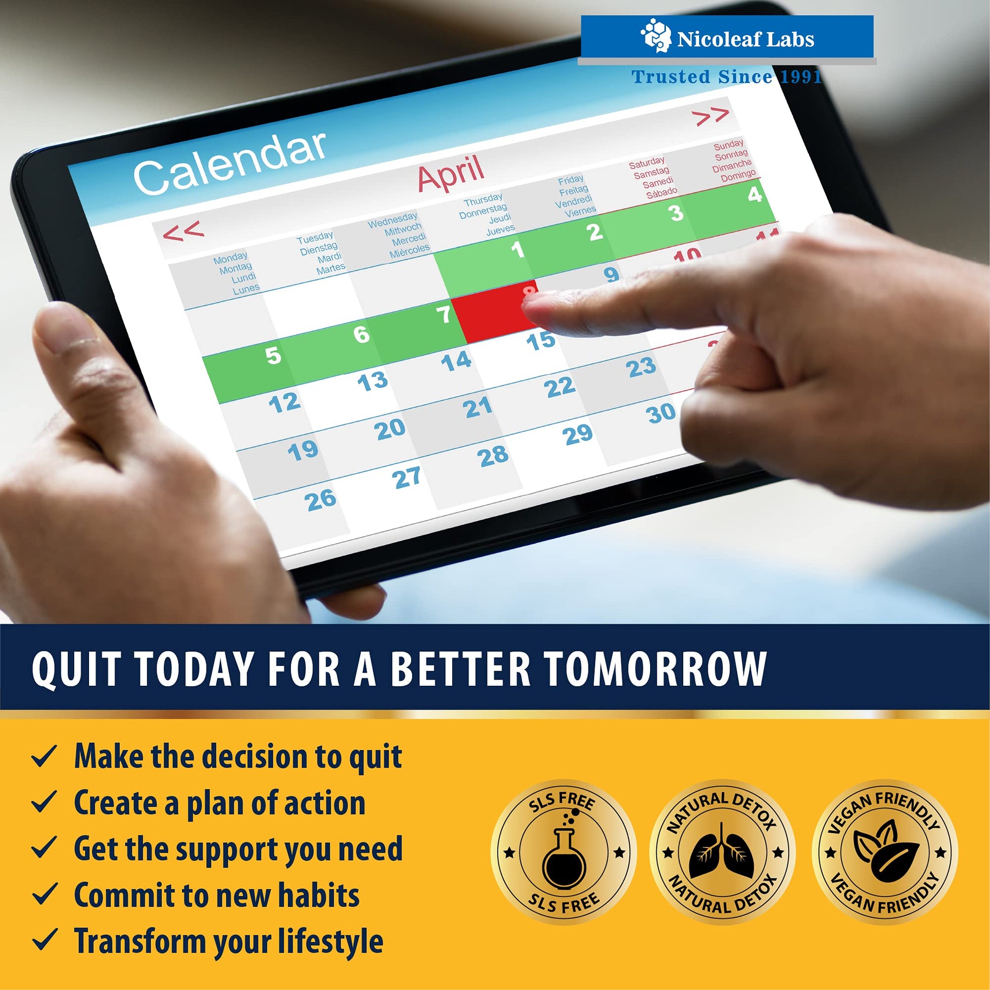 Smoker's Cleanse - Quit Smoking Aid & Respiratory Support - Made in USA NICOLEAF LABS uk supplements