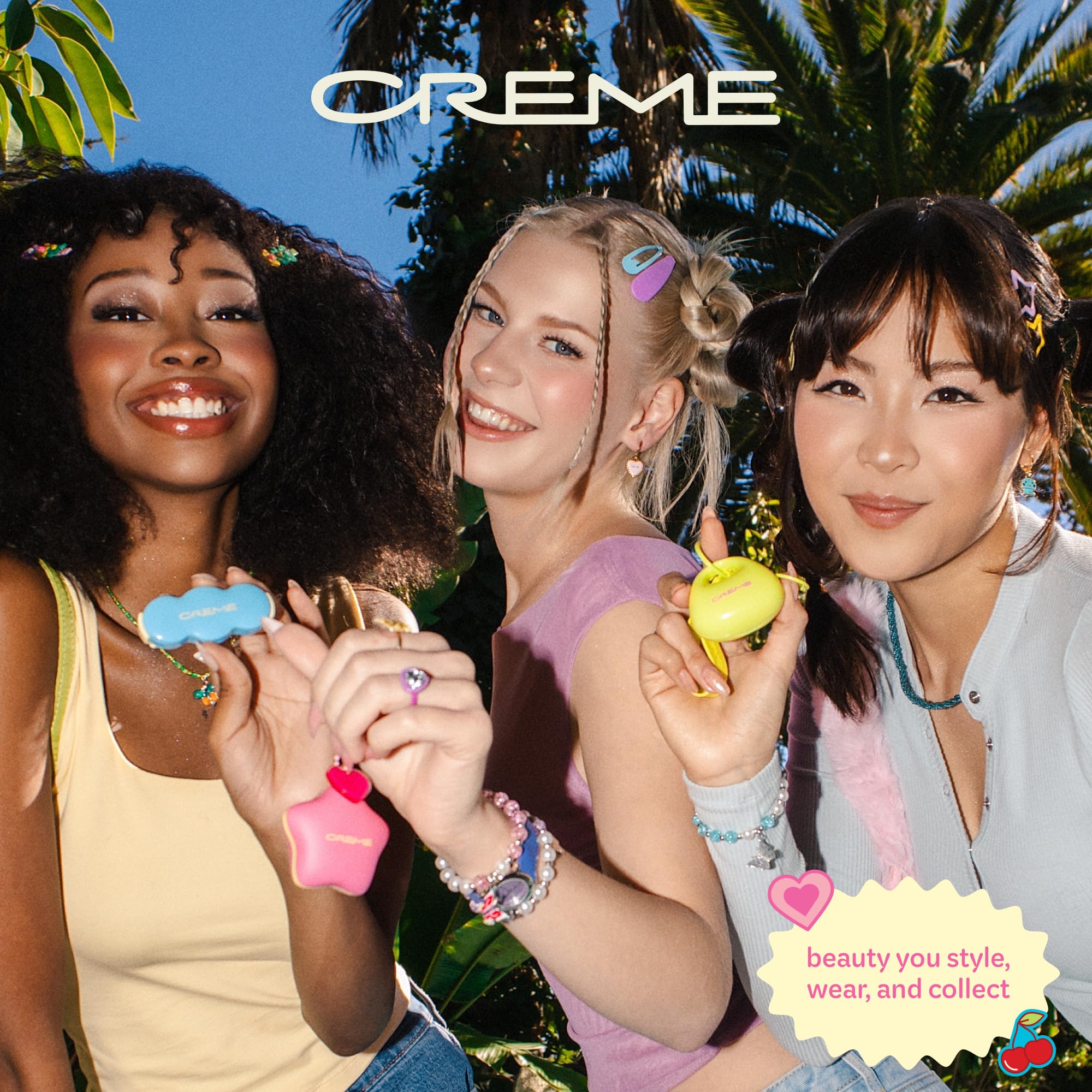 The Crème Shop Shimmer Pop Clip-On Lip Gloss | Korean Makeup, Cute Clip Accessory, Hydrating, Non-Sticky, Shea Butter, Hyaluronic Acid, Vitamine E- Gravity Glow The Crème Shop uk supplements
