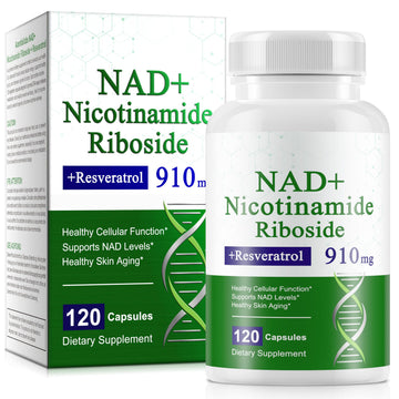Xaarty NAD Supplement, 910MG Liposomal NAD for Women & Men, Nicotinamide Riboside, Resveratrol, Quercetin, NAD Resveratrol Supplement for Anti-Aging, 120 Capsules Xaarty uk supplements