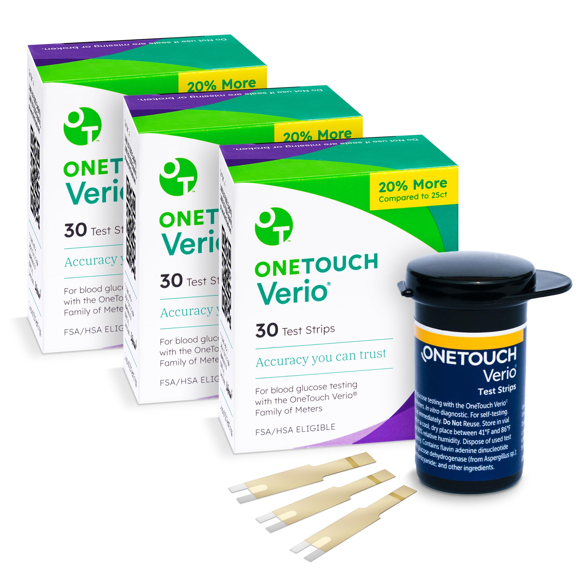 OneTouch Verio Test Strips for Diabetes Value Pack - 90 Count | Diabetic OneTouch uk supplements