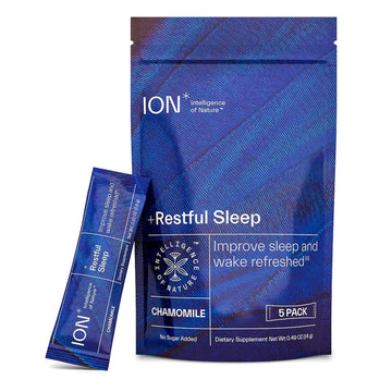 ION* Intelligence of Nature Restful Sleep - Ashwagandha Calm Sleep Aid Powder Drink Mix for Restful Night with Magnesium and L Theanine for Women and Men - 5 Packets ION* Intelligence of Nature uk supplements