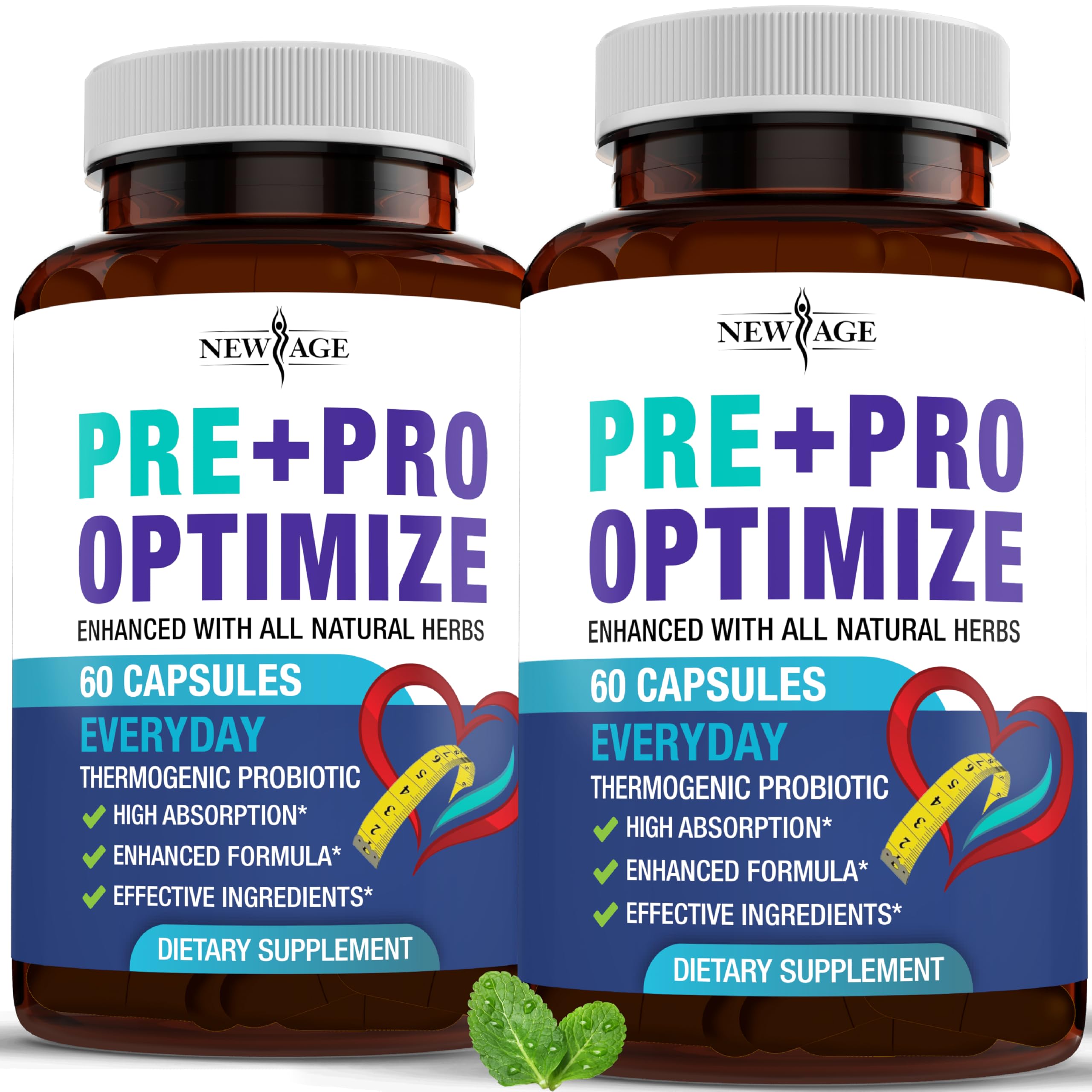 Pro Optimize Probiotics for Women, Menopause, 70 Billion CFU, Digestive Health - Relief for Bloating, Hot Flashes, Joint Support, Night Sweats - Gut Health & Metabolism - Dong Quai (120 (Pack of 2)) NEW AGE uk supplements