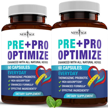 Pro Optimize Probiotics for Women, Menopause, 70 Billion CFU, Digestive Health - Relief for Bloating, Hot Flashes, Joint Support, Night Sweats - Gut Health & Metabolism - Dong Quai (120 (Pack of 2)) NEW AGE uk supplements