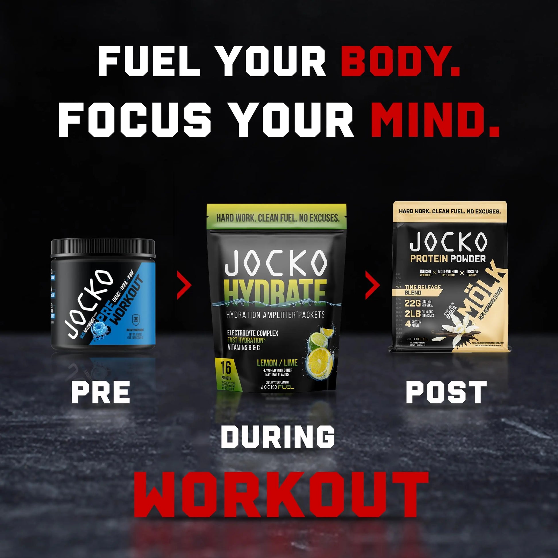 Jocko Fuel Packets Low Sugar - Hydration Amplifier Packets for Recovery, Dehydration, & Exercise - with Vitamins B6, B12 & C (16 Packets) Lemon Lime Jocko Fuel uk supplements