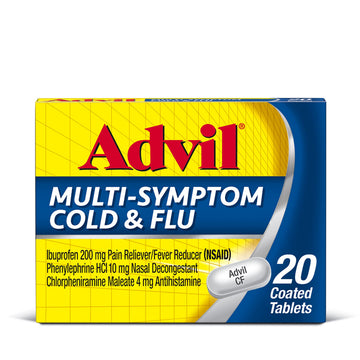Advil Multi Symptom Cold and Flu Medicine, Cold Medicine for Adults with Ibuprofen, Phenylephrine HCL Advil uk supplements