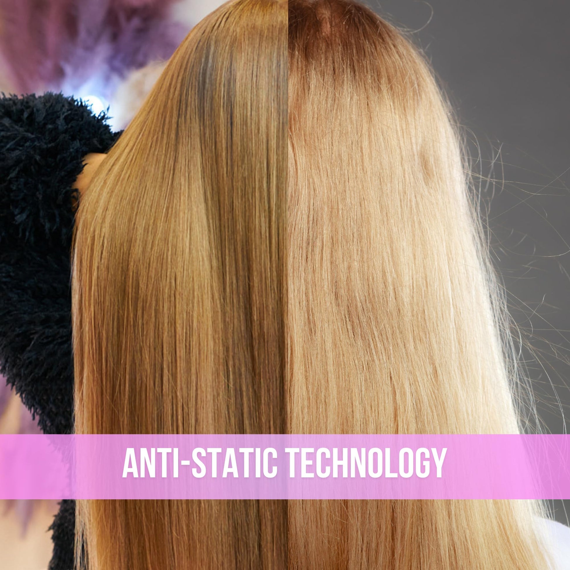 SimplyHair Ultimate Hair Extension Brush & Detangler Anti-Static, Dual Bristle Design, Soft Boar Bristle, Great for All Hair Types & Extensions - Pink & Purple Ombre Brush Ideal for Adults & Kids Simply Hair uk supplements