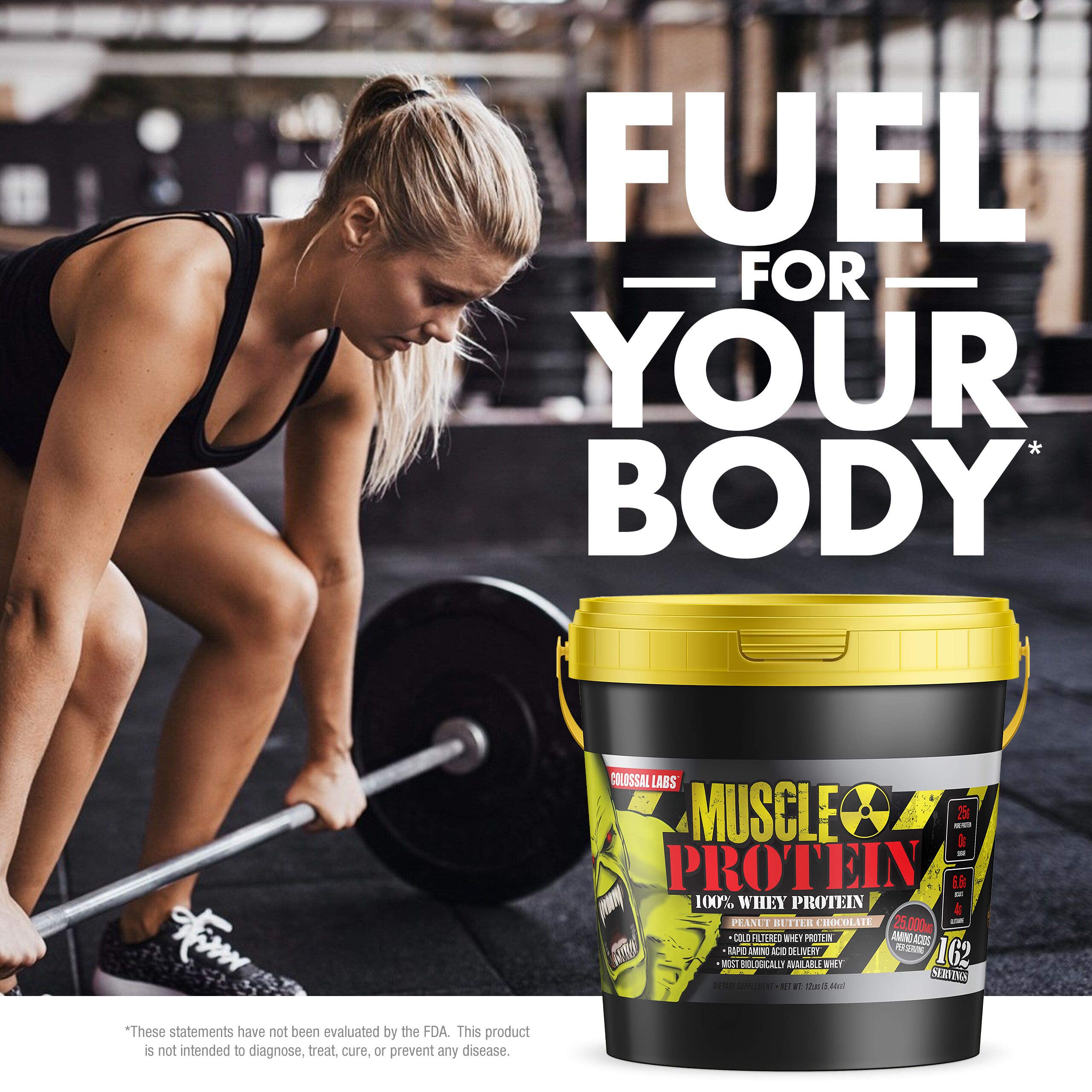 COLOSSAL LABS Muscle Growth Whey Protein [12 lbs/Pack of 1]–Peanut Butter Chocolate COLOSSAL LABS uk supplements