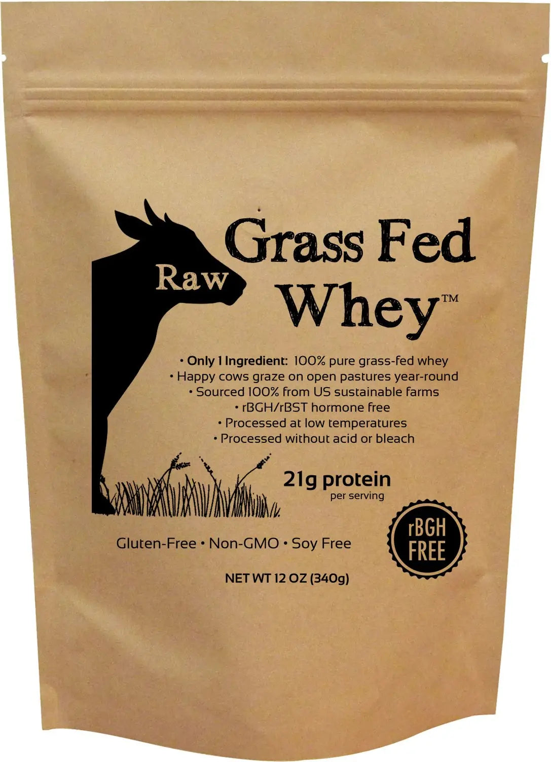 Raw Grass Fed Whey Protein Powder, Unflavored – 1 Ingredient, No Additives or Fillers, Undenatured, Made in USA, 12 oz Raw Organic Whey uk supplements