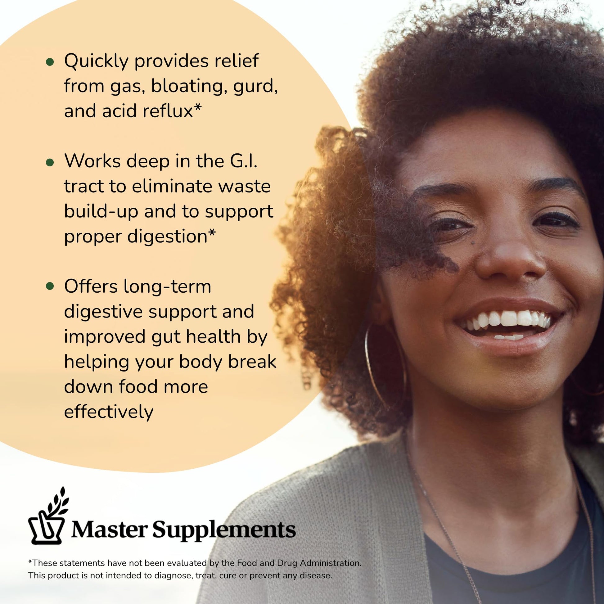 Master Supplements Enzalase - 50 Capsules, Pack of 3 - Probiotic Compatible Enzymes - Provides Digestive Boost + Gas & Bloating Relief - Gluten Free - 150 Total Servings ENZALASE uk supplements