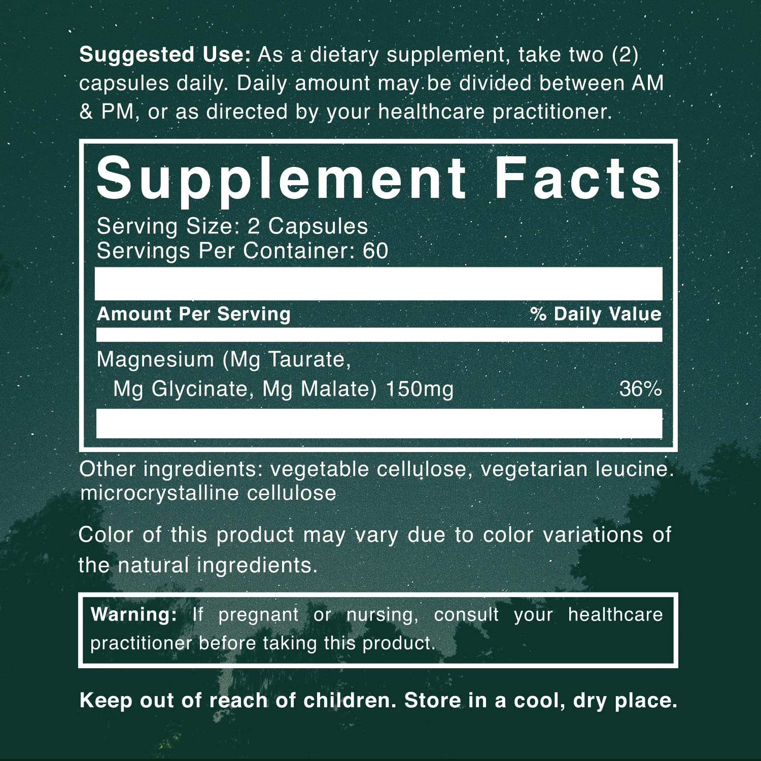 Natural Rhythm Triple Calm Magnesium Complex - 120 Capsules, Chelated Magnesium Glycinate, Taurate & Malate, High Absorption Supplement for Sleep, Stress, Muscle & Heart Support, Non-GMO, Vegan Natural Rhythm uk supplements