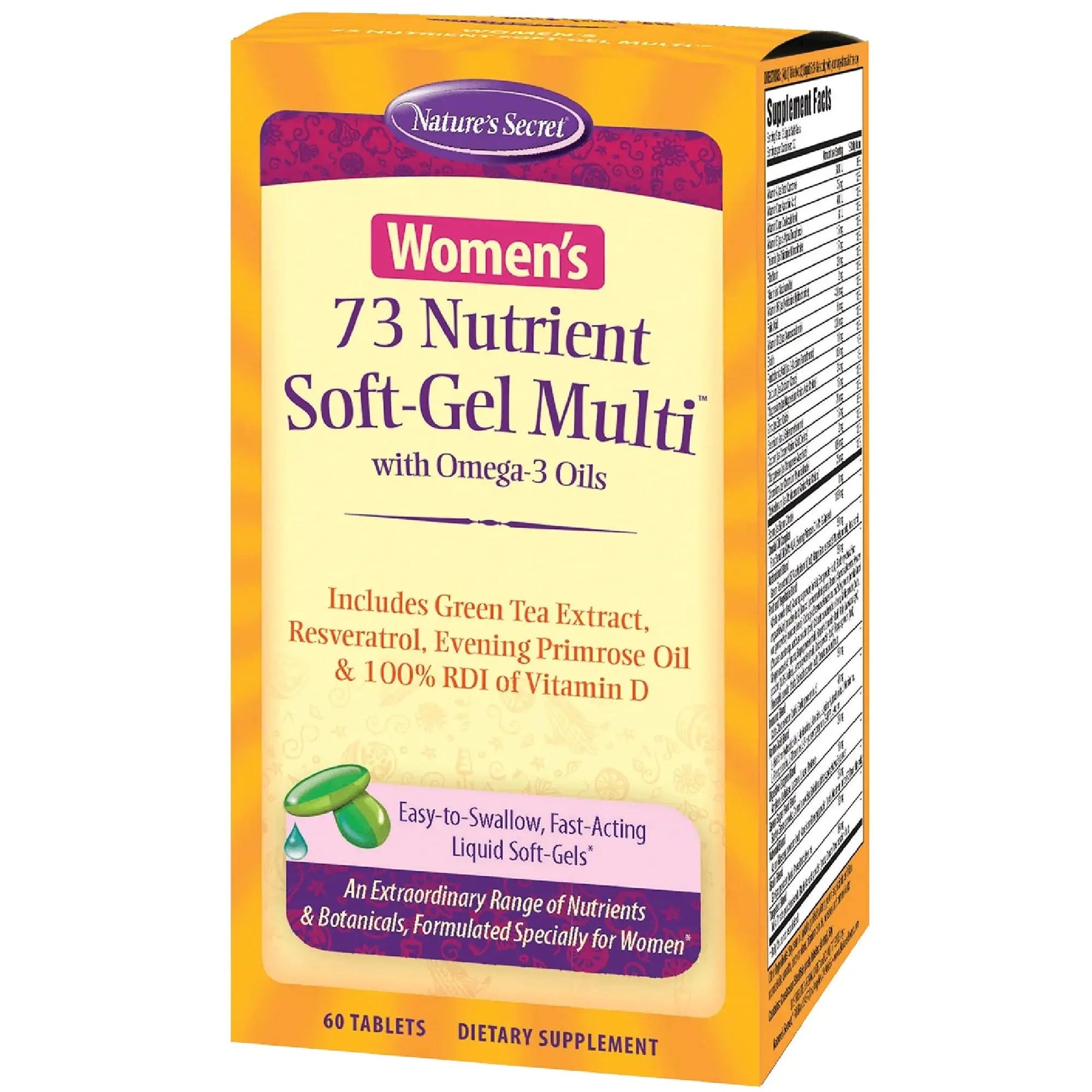 Nature's Secret Women's 73 Nutrient Soft-Gel Multi Vitamin, 60-Count Nature's Secret uk supplements