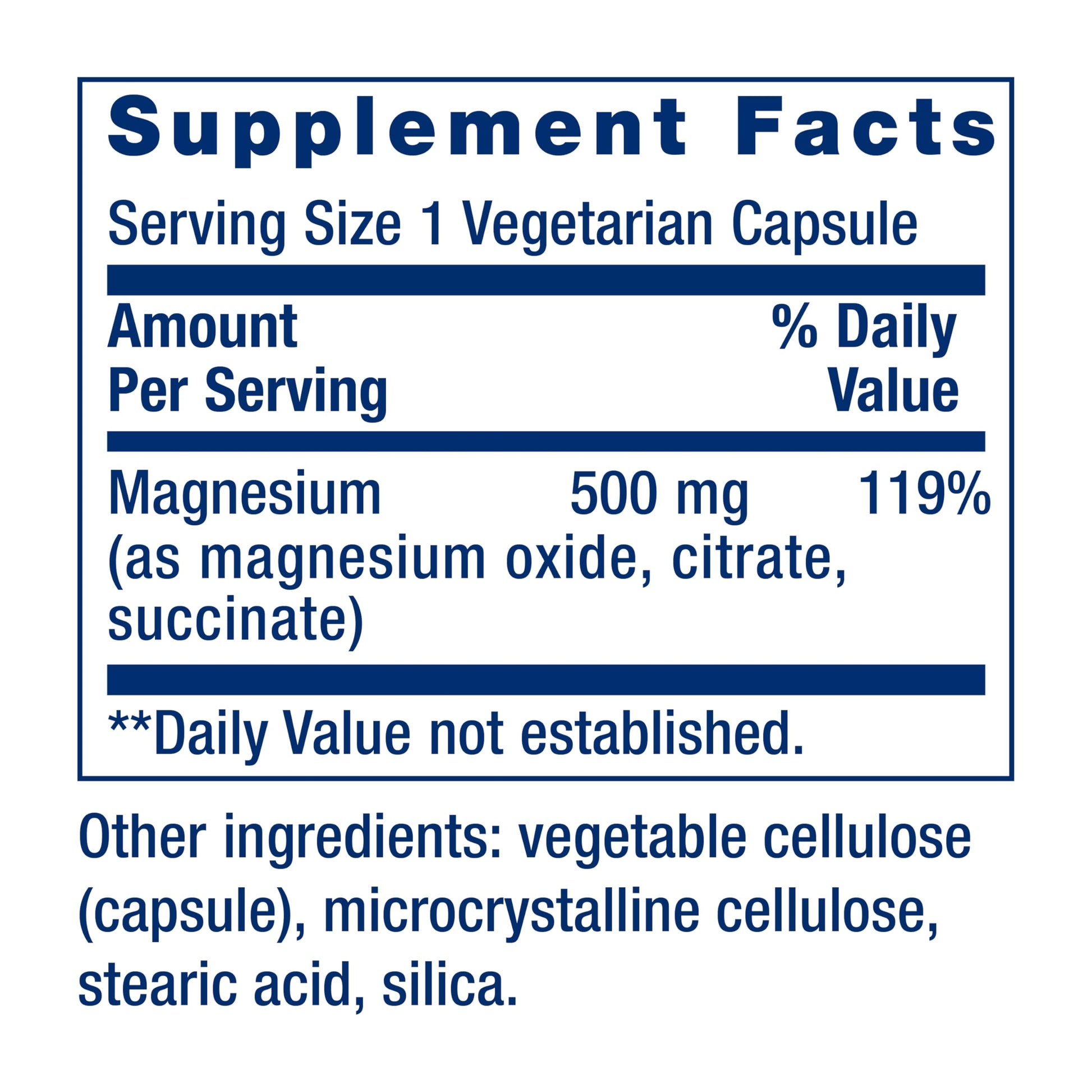 Life Extension Magnesium Caps, 500 mg, Magnesium Oxide, Citrate, and Succinate, Heart Health, Healthy Bones, Metabolism Support, 100 Vegetarian Capsules Life Extension uk supplements