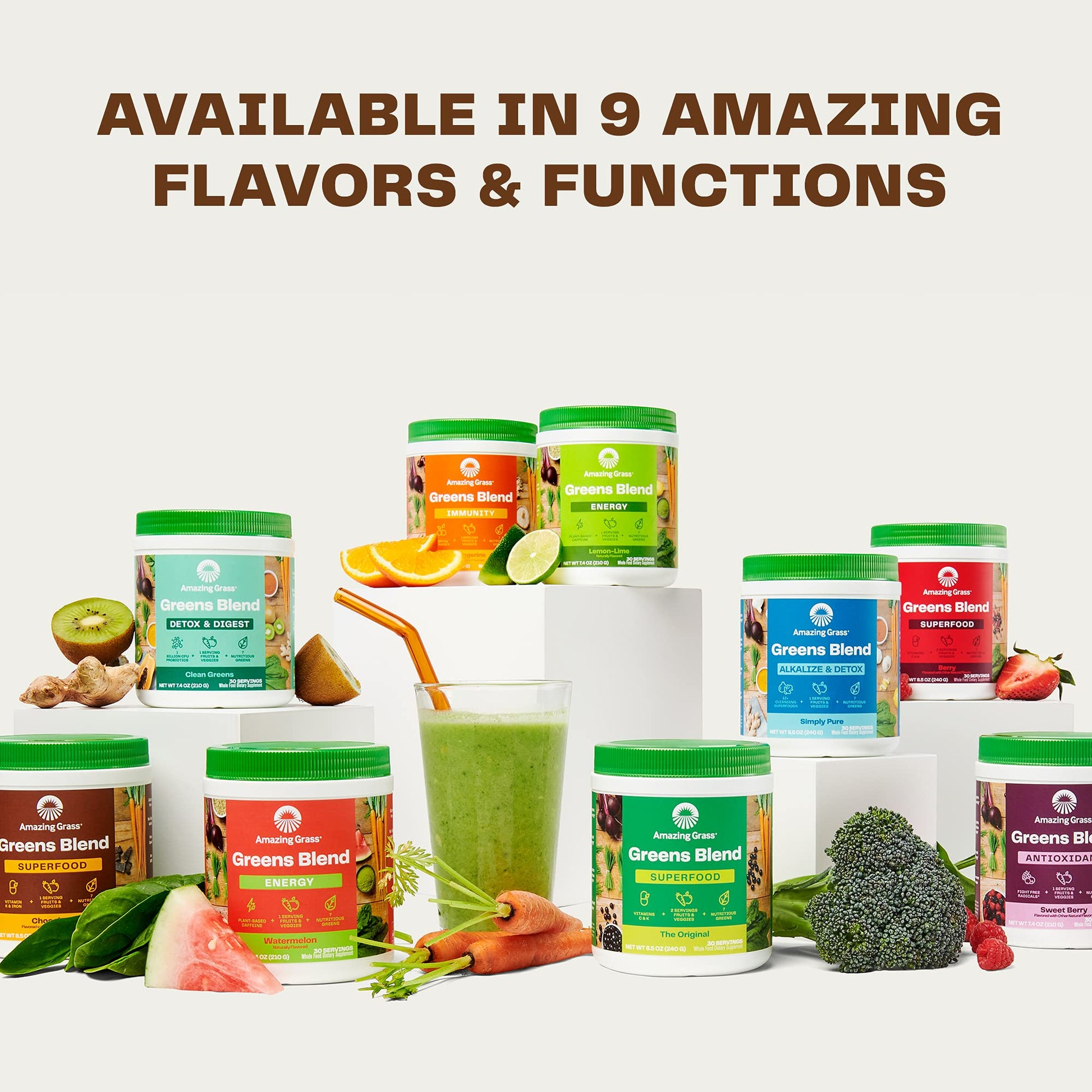 Amazing Grass Greens Blend Superfood: Super Greens Powder Smoothie Amazing Grass uk supplements