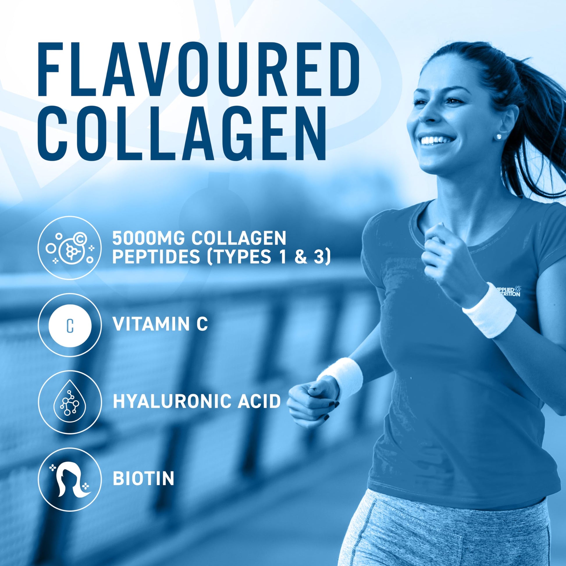 Applied Nutrition Collagen Powder - Citrus Twist Flavour - 5000mg Hydrolysed Bovine Flavoured Applied Nutrition uk supplements