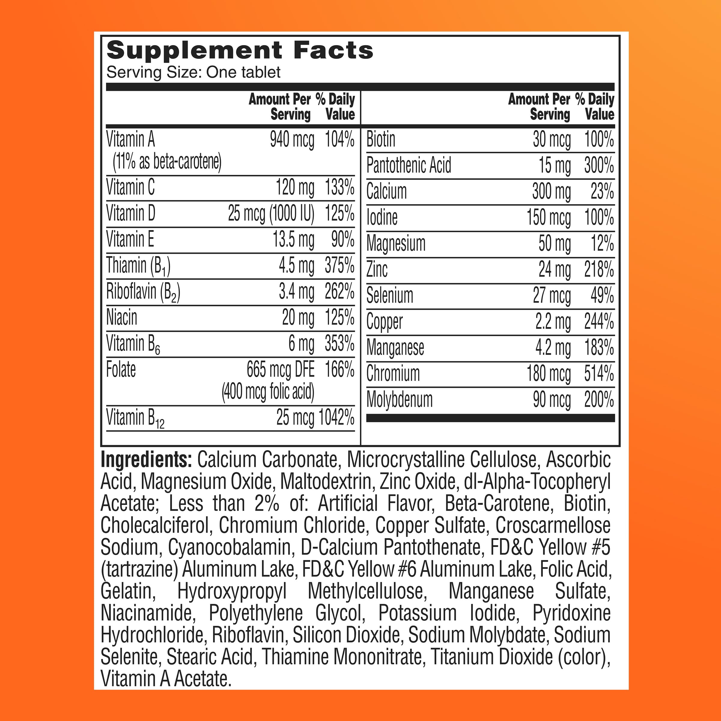 One A Day Multivitamin for Women 50 and Over Tablets, Womens Multivitamin 50 plus with Vitamins D, C, E, Zinc & Biotin, Daily Vitamins ONE A DAY uk supplements