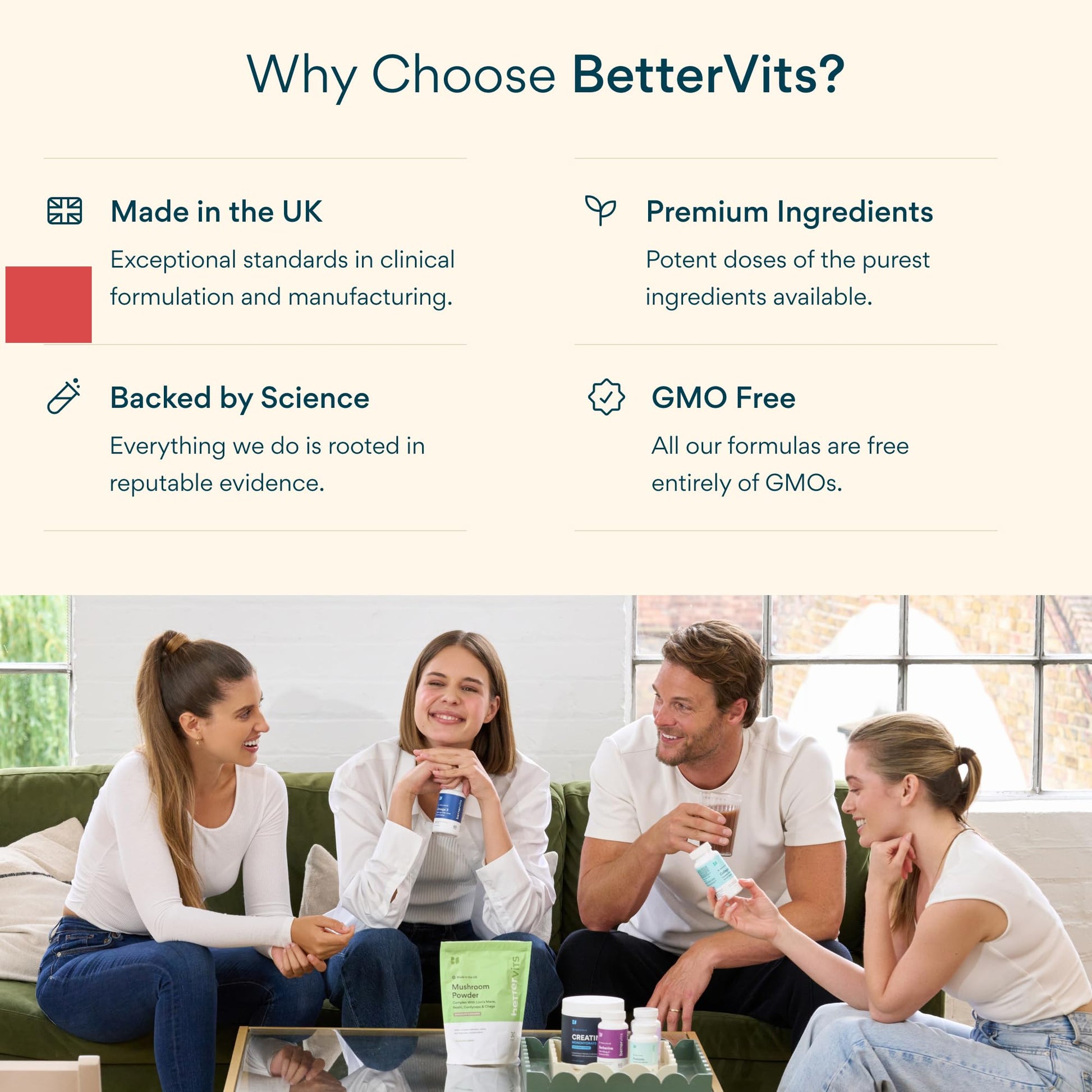 Bettervits Menopause Supplements for Women with Ashwagandha and Zinc | Hormone Balance Support with Vitamins D3 B6 B12 for Hot Flashes | Perimenopause Supplements for Monthly Wellness - 60 Capsules Bettervits uk supplements
