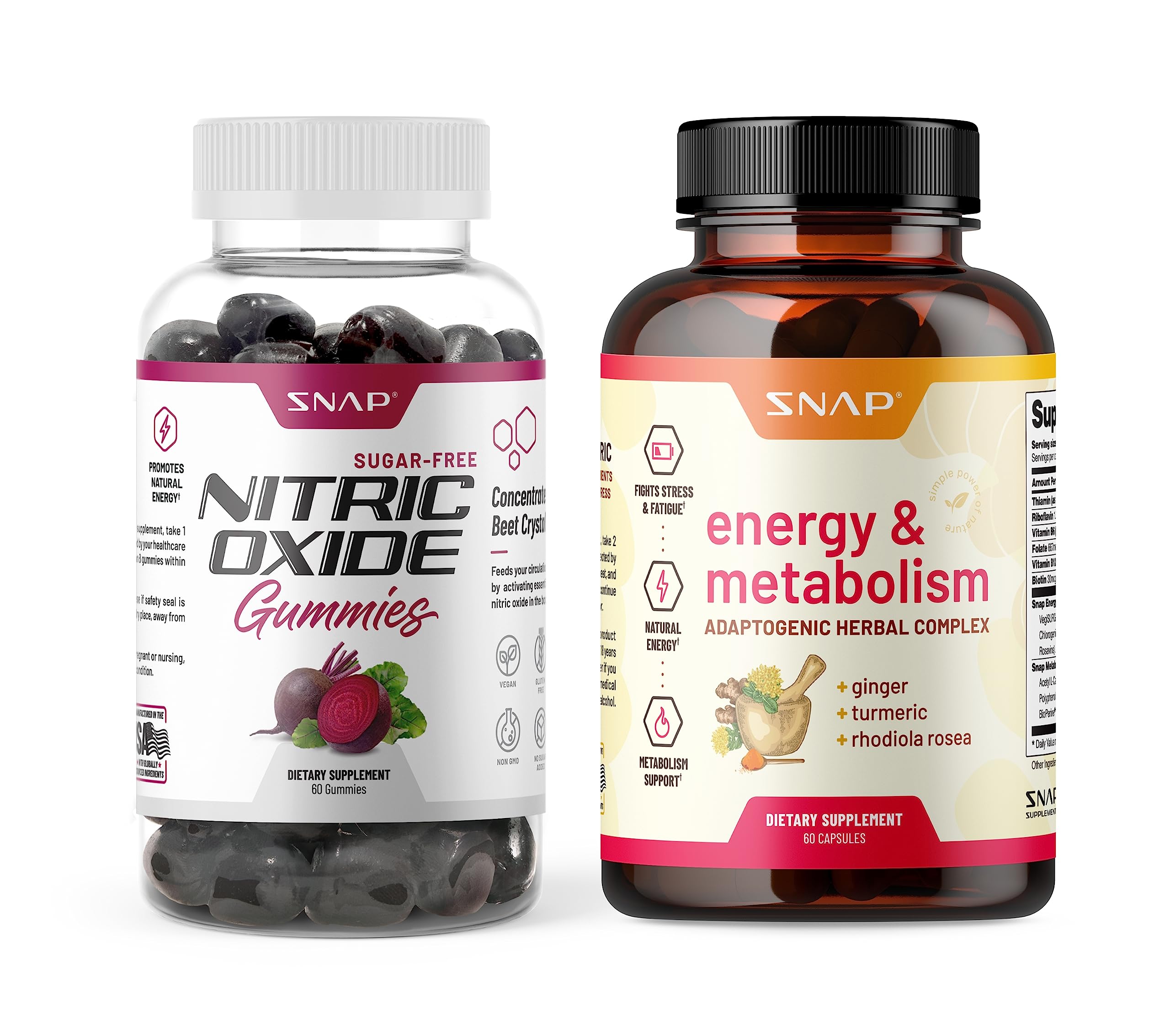 Snap Supplements Nitric Oxide Gummies and Energy Capsules Snap Supplements uk supplements