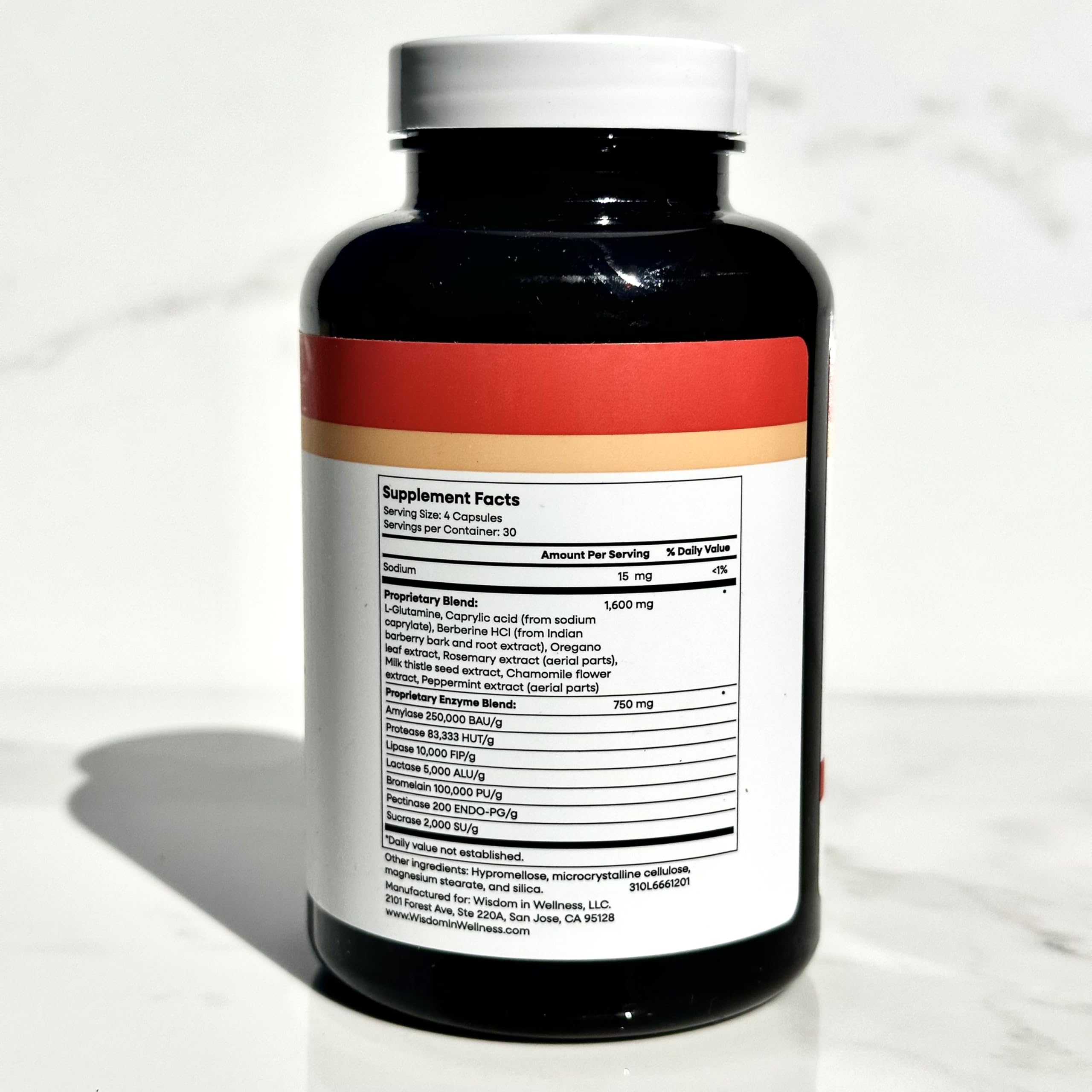 Wisdom In Wellness Gut Optimyze - 120 Digestive Health Capsules - Vitamins & Probiotics for Gut Health - Complete for Men & Women - Digestive Gut Health Pills - Healthy Gut Probiotics Wisdom In Wellness uk supplements
