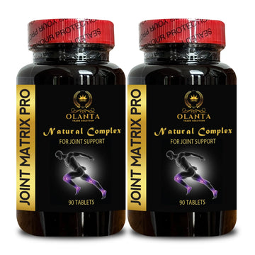 Joint Matrix PRO Natural Complex - Support Muscle Recovery, Full Joint Support, Flexibility Supplements, Natural Muscle Support - 2 Bottles 180 Tablets OLANTA TRADE SOLUTION uk supplements