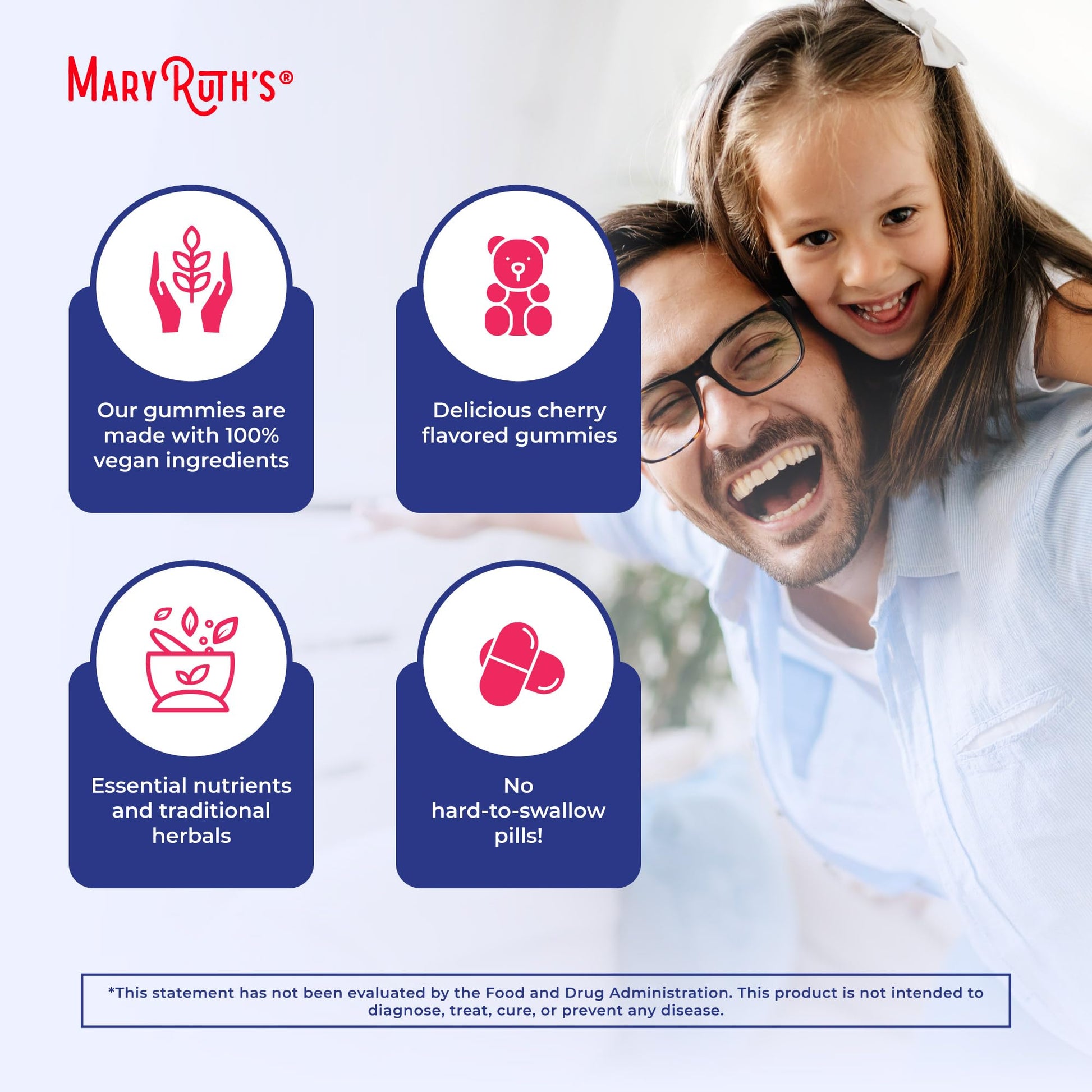 MaryRuth Organics Sugar Free Immunity Gummies | Powerful Blend | Elderberry Vitamin C & Zinc | Vitamin D3 & Echinacea | Immune Support Supplement | Gummies for Kids & Adults | Vegan | Non GMO | 90ct MARYRUTH'S uk supplements