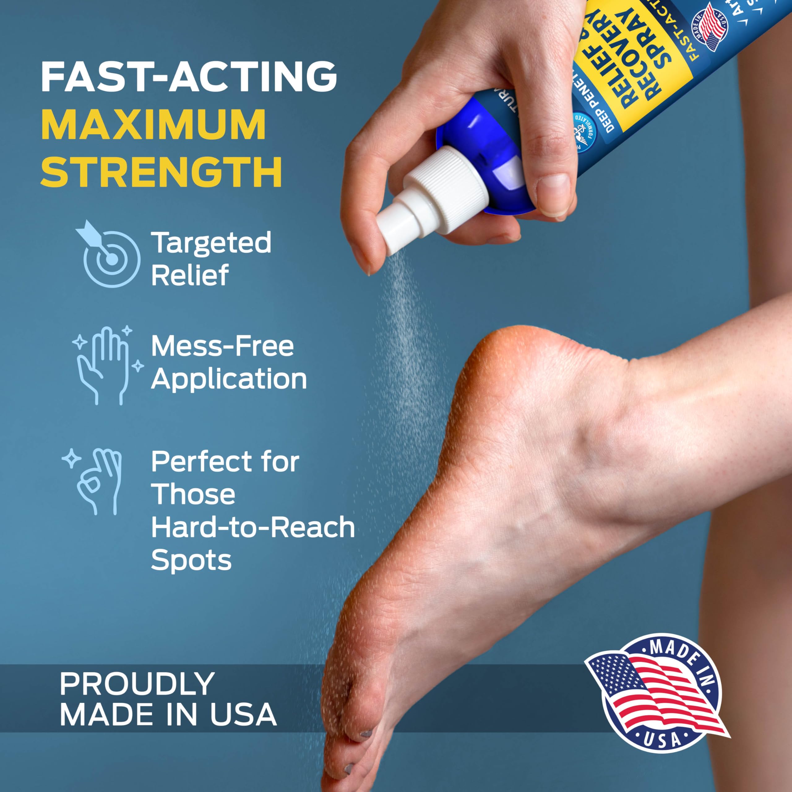 OWELL NATURALS Deep Penetrating Pain Relief Liquid Spray, Fast-Acting, Long Lasting, Natural Relief for Muscle Aches, Joint Pain, Stiffness, Quick Dry Formula, 3.5 oz Owell Naturals uk supplements