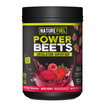 Nature Fuel Power Beets Powder, Delicious Acai Berry Pomegranate, Concentrated Superfood Healthy Delights uk supplements