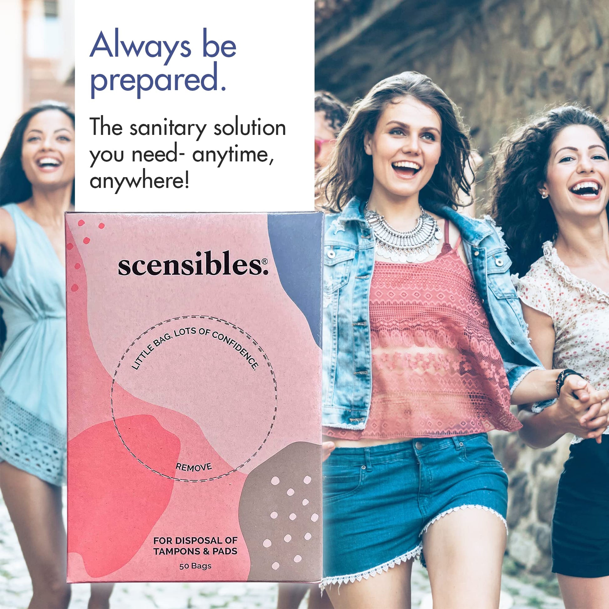 Scensibles Personal Care Disposal Bags (50 Count) - For Tampons, Pads, Liners, Condoms & More SCENSIBLES uk supplements