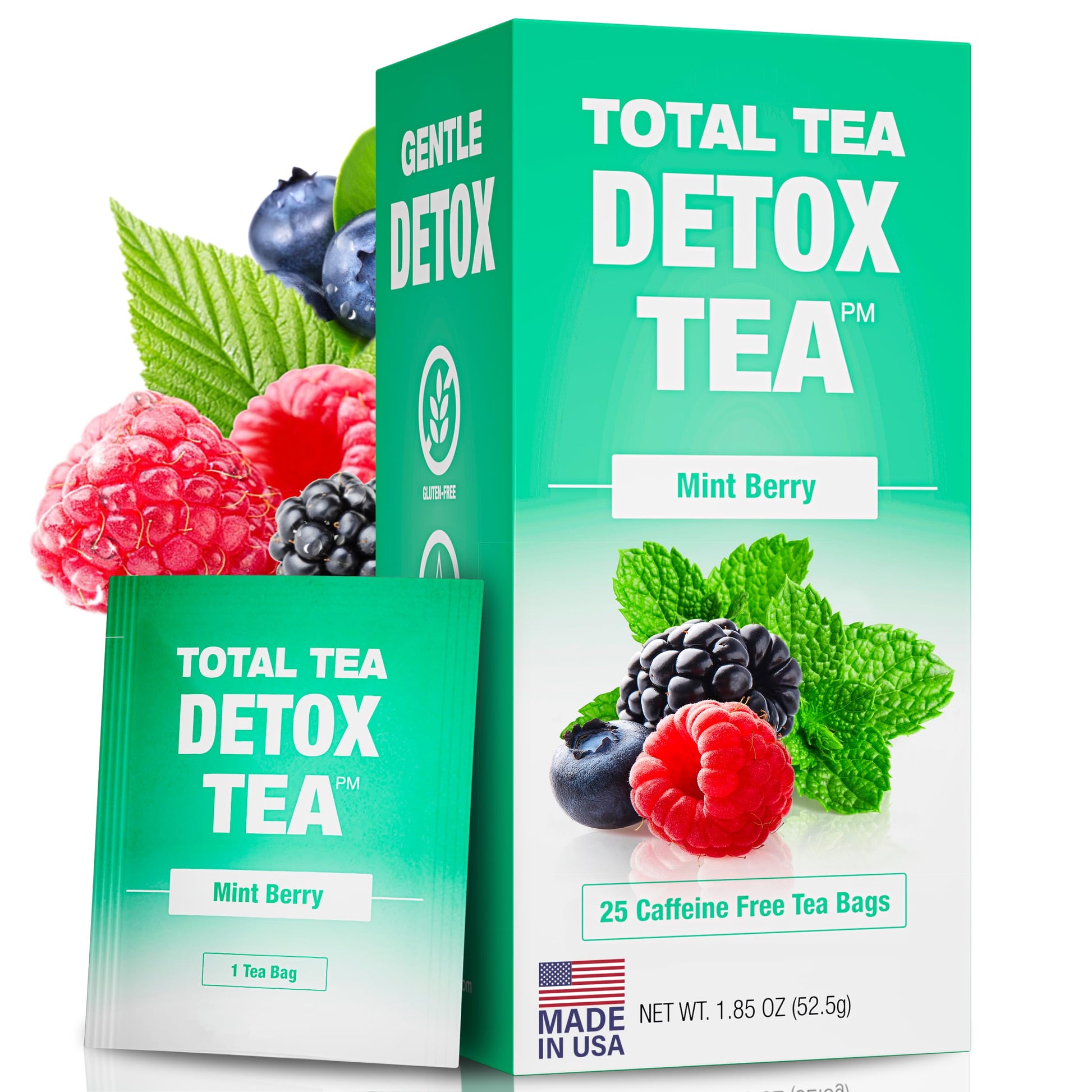 Total Tea Slimming Detox Tea for a Healthy Weight Support - Caffeine Free - Herbal Total Tea uk supplements
