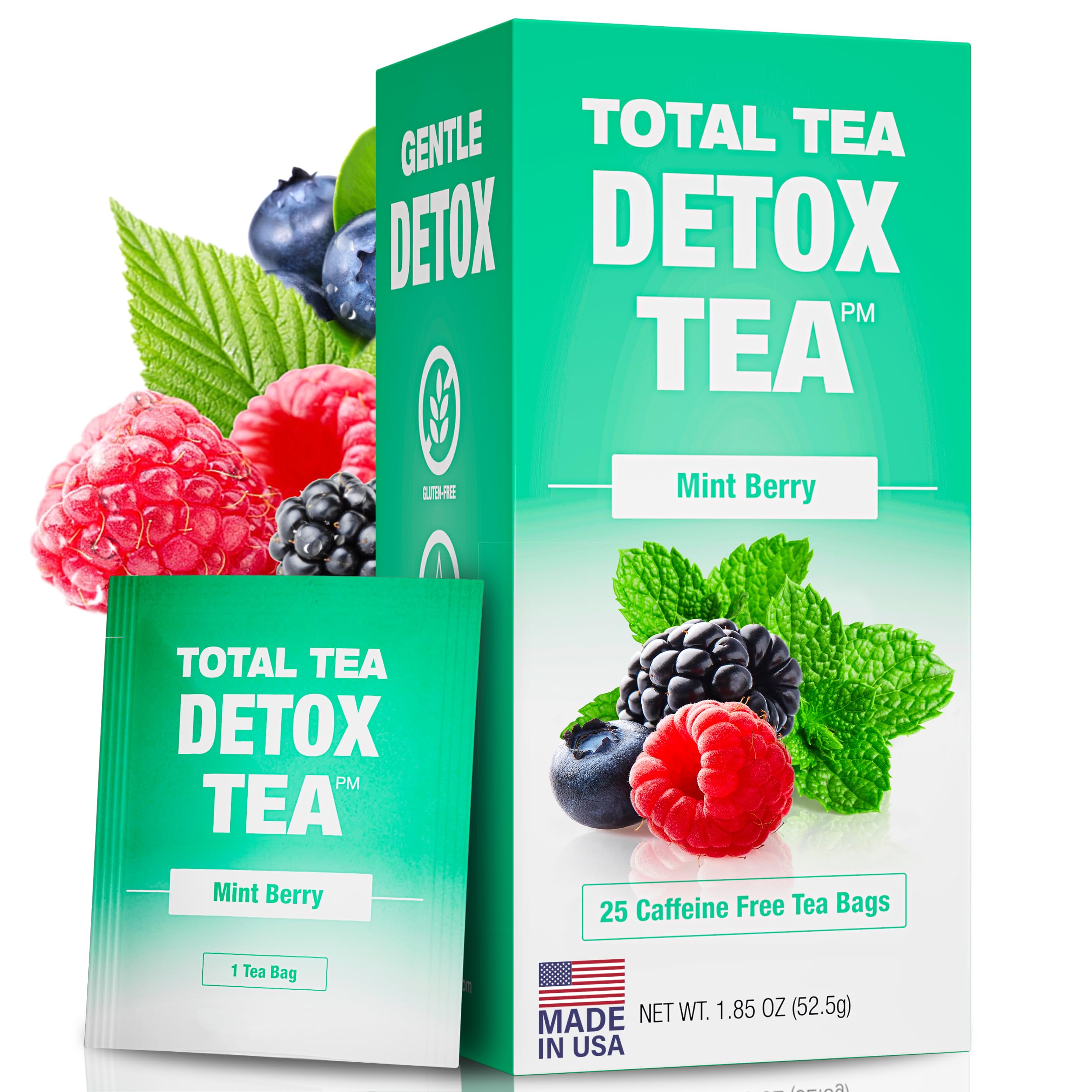 Total Tea Slimming Detox Tea for a Healthy Weight Support - Caffeine Free - Herbal Total Tea uk supplements