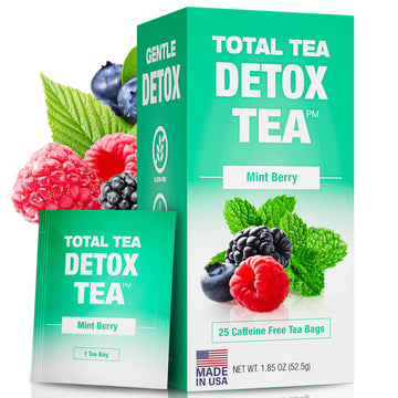 Total Tea Slimming Detox Tea for a Healthy Weight Support - Caffeine Free - Herbal Total Tea uk supplements