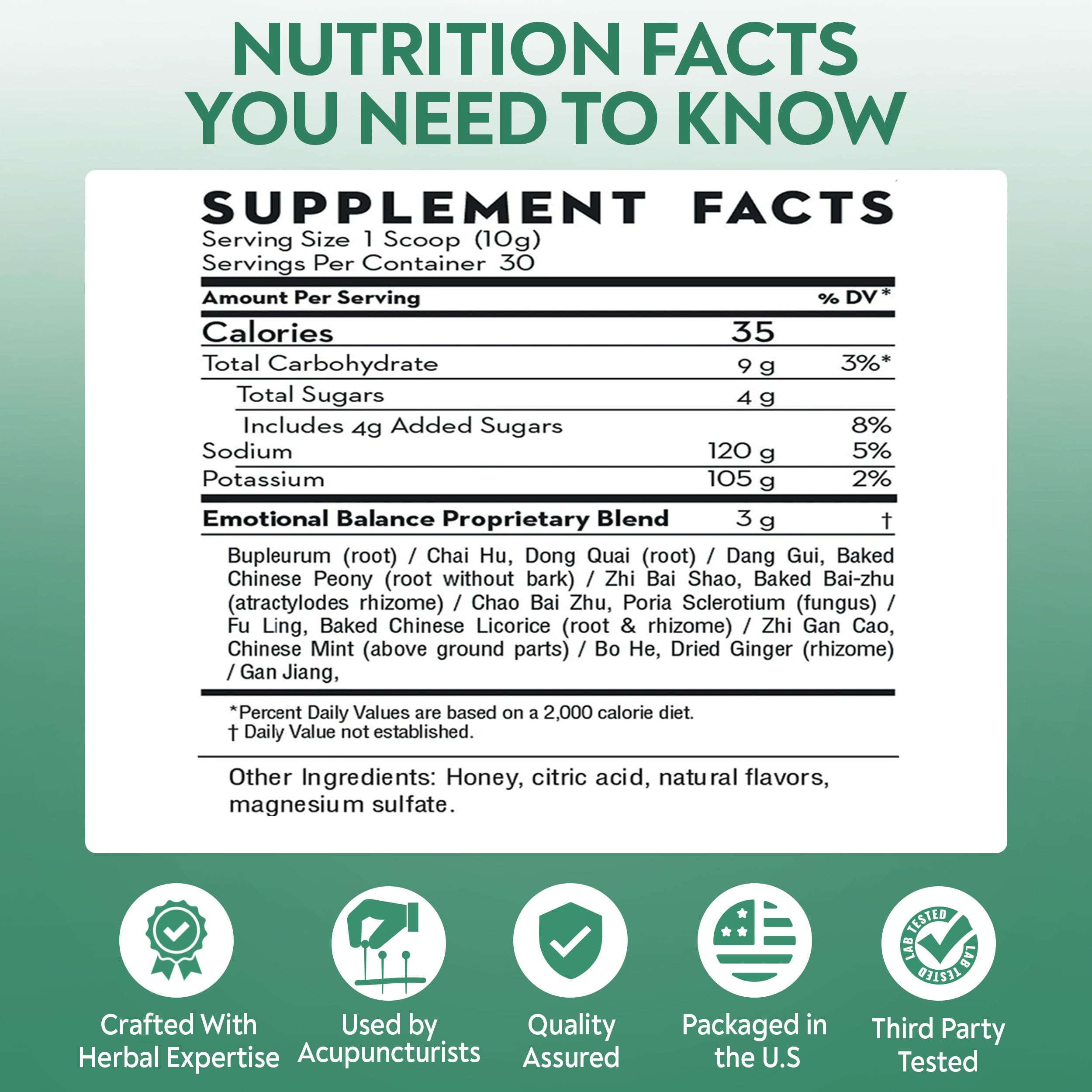 D'AO Labs Emotional Balance - Emotional Balance Powder - Calm & Stress Relief - Effervescent Powder with Apple-Cucumber Flavor - Xiao Yao San Traditional Chinese Herbal - 30 Individual Servings DAO Labs uk supplements
