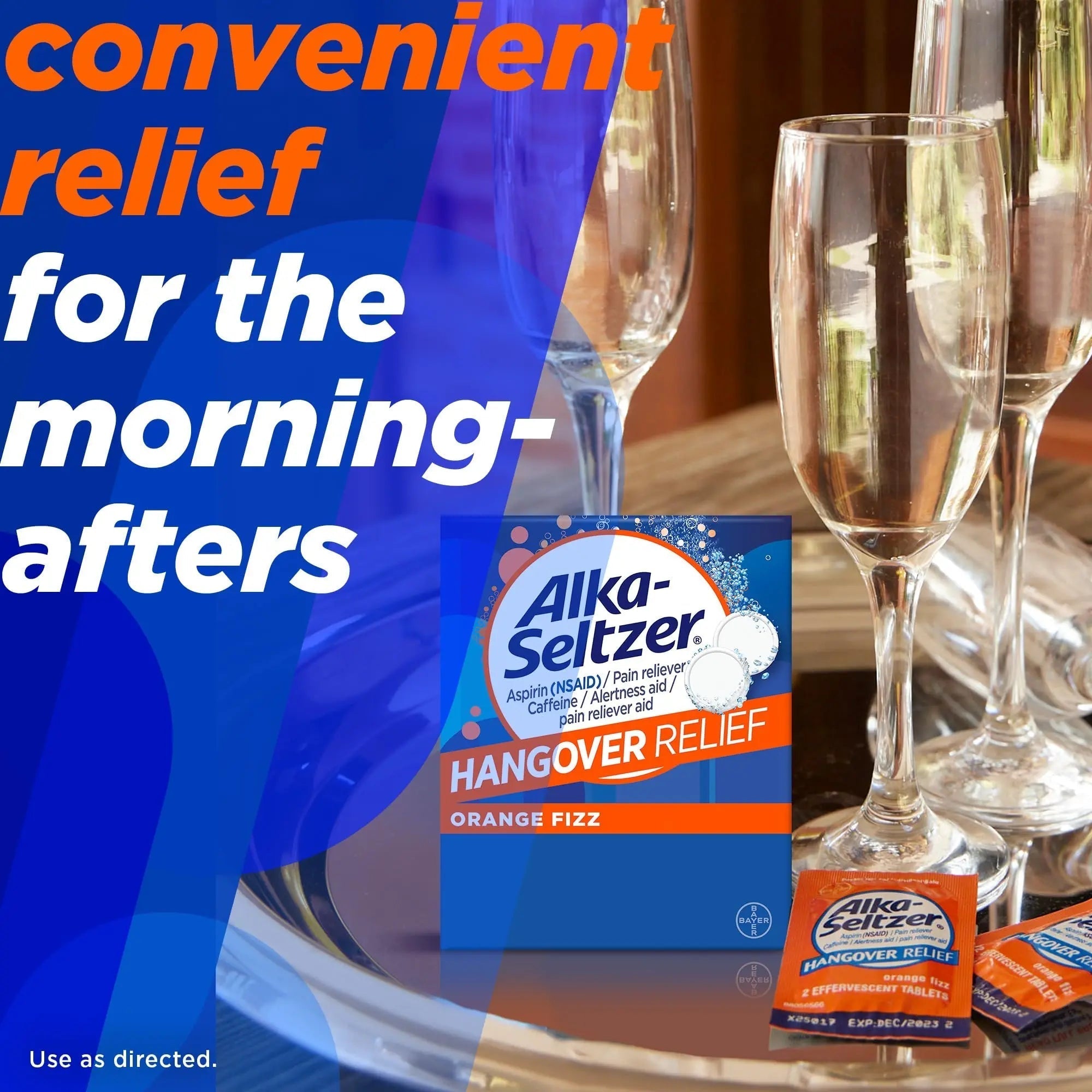 Alka-Seltzer Hangover Relief Tablets, Fast Relief Starts In About 15 Minutes for Headaches, Body Aches & Mental Fatigue, Bachelorette & Bachelor Party Packs 60 Count (3 Boxes, 20 Tablets Each) Alka-Seltzer uk supplements