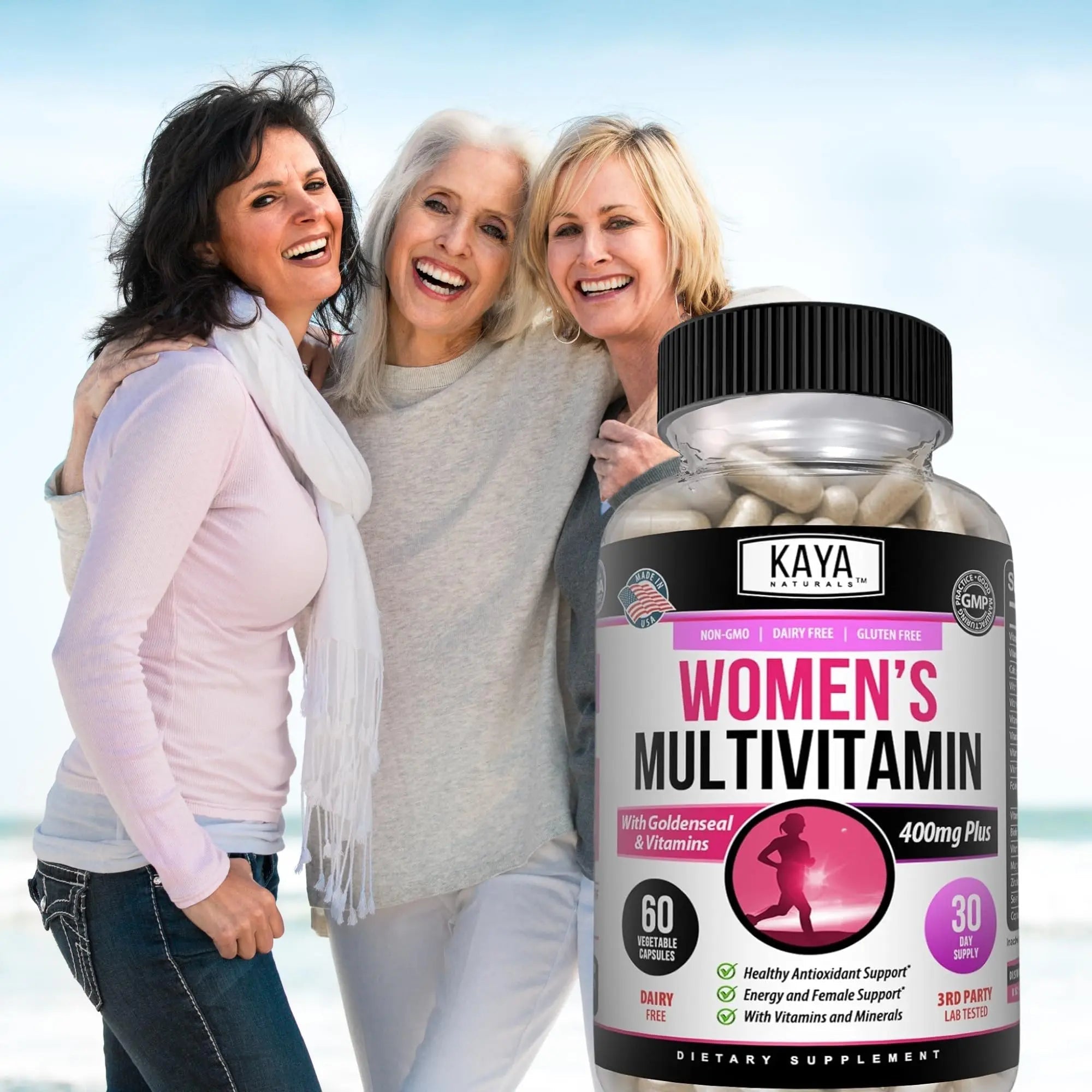 Kaya Naturals Women's Multivitamin, Overall Healthy Antioxidant, and Immune Support, Vitamins A, D, C, E, Biotin Kaya Naturals uk supplements