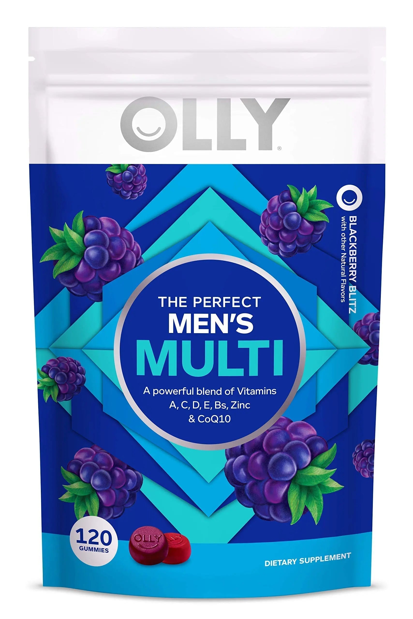 OLLY Hello Happy Gummy Worms Mood Support with Vitamin D, Saffron - 90 Count Men's Multivitamin Gummy Immune Support OLLY uk supplements