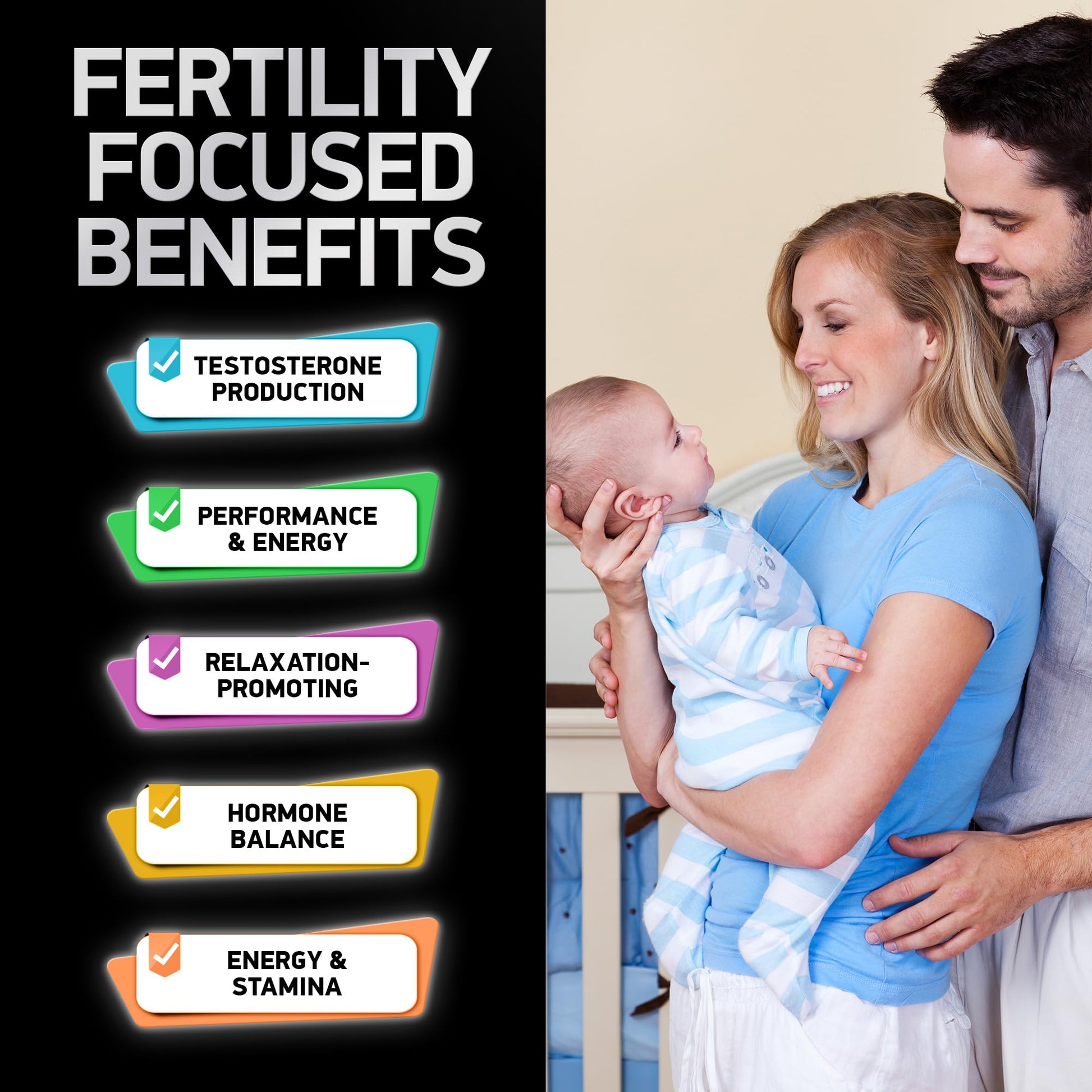 Fertility Supplements for Men - Zinc, Maca, Ashwagandha, L-Arginine - Male Vitality Conception for Him - Count and Motility Pregnancy Aid - Vitamins and Male Fertility Support Supplement - 120 Pills BIOACTIVE LABS uk supplements
