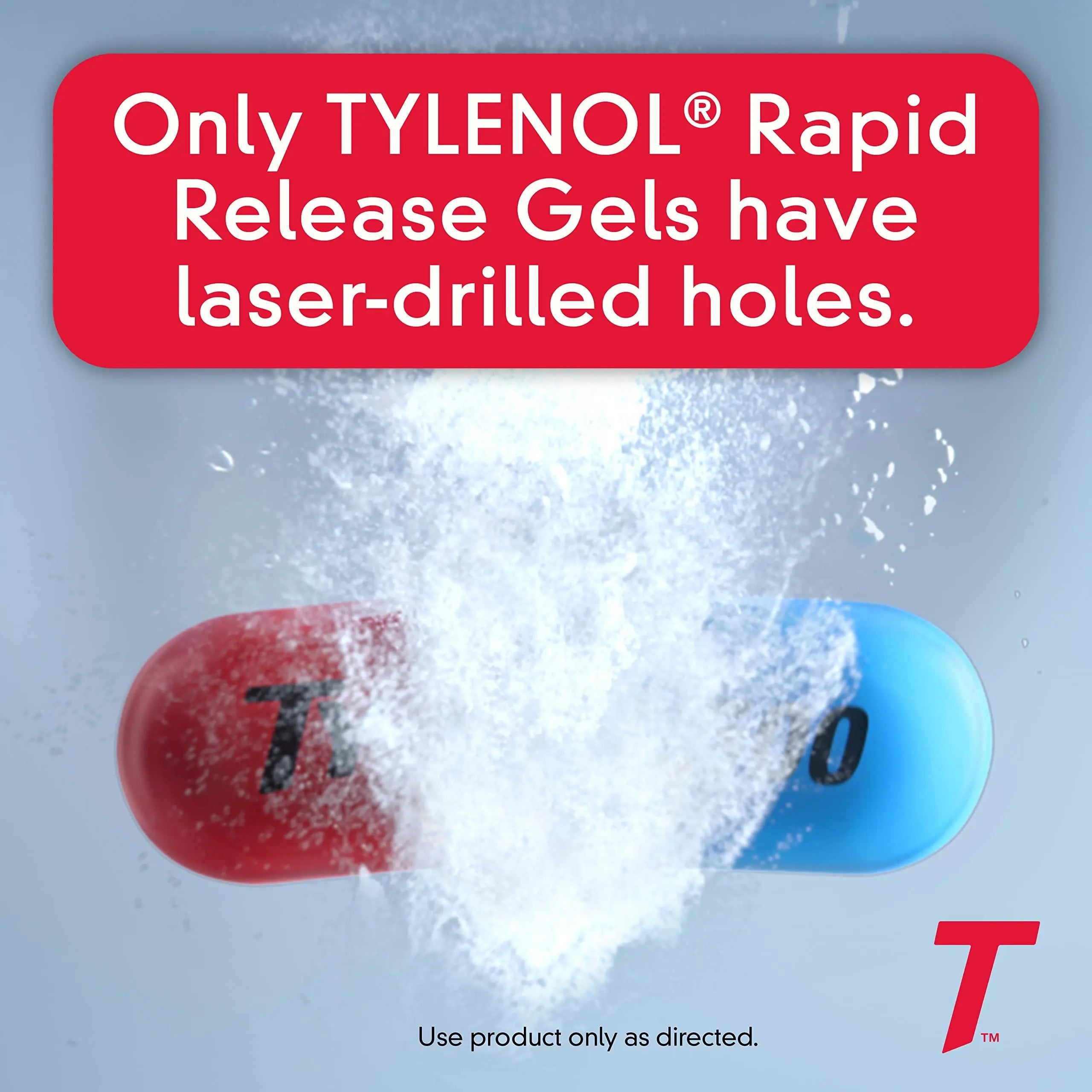 Tylenol Extra Strength Acetaminophen Rapid Release Gels, Fast, Strong Pain Relief, Fever Reducer Medicine, 500 mg Gelcaps with Laser‑Drilled Holes for Fast Release, Value Size, 225 Count Tylenol uk supplements