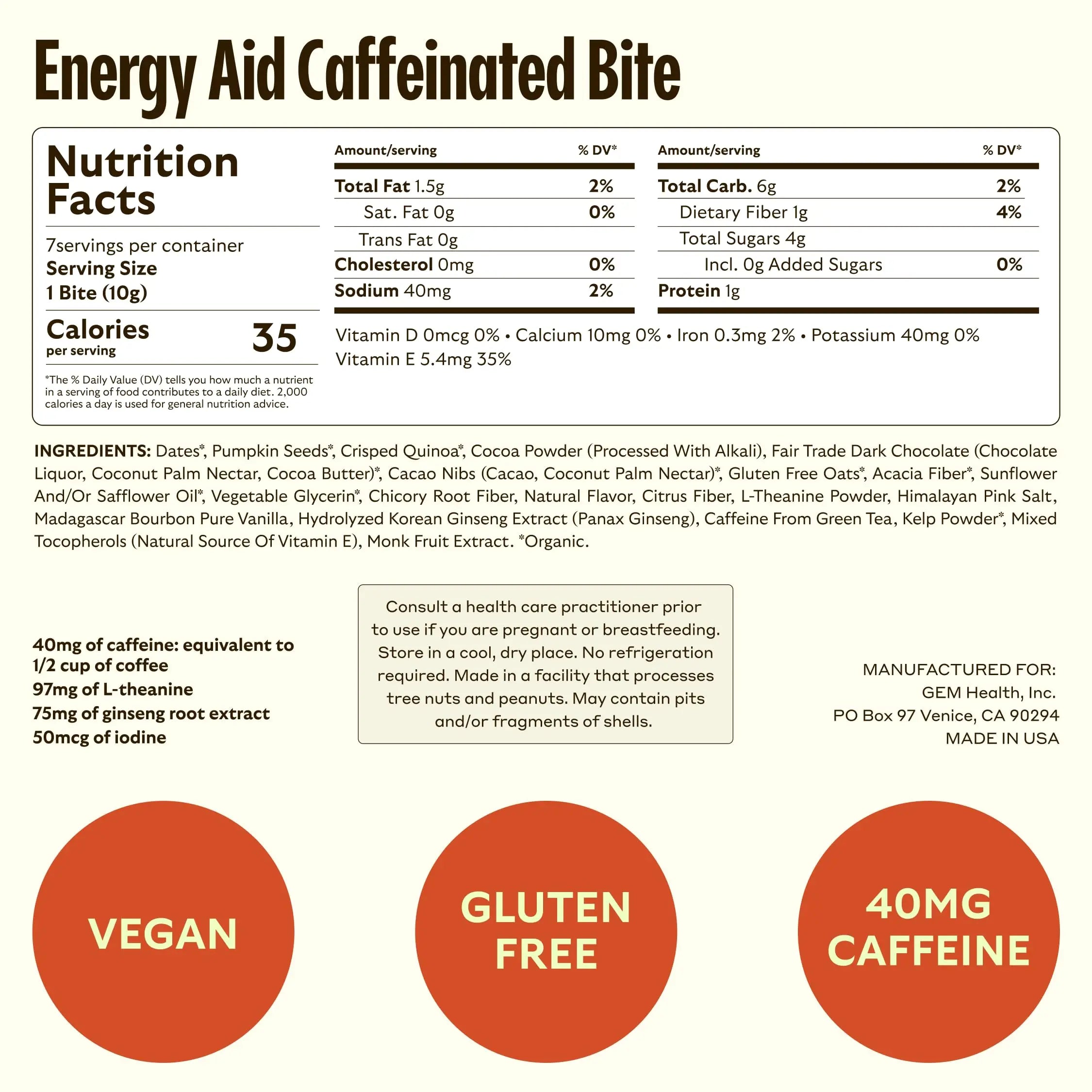 GEM Daily Superfood and Energy Support for Women & Men, Natural Whole Foods with Essential 20+ Whole-Food Vitamins, Minerals GEM uk supplements